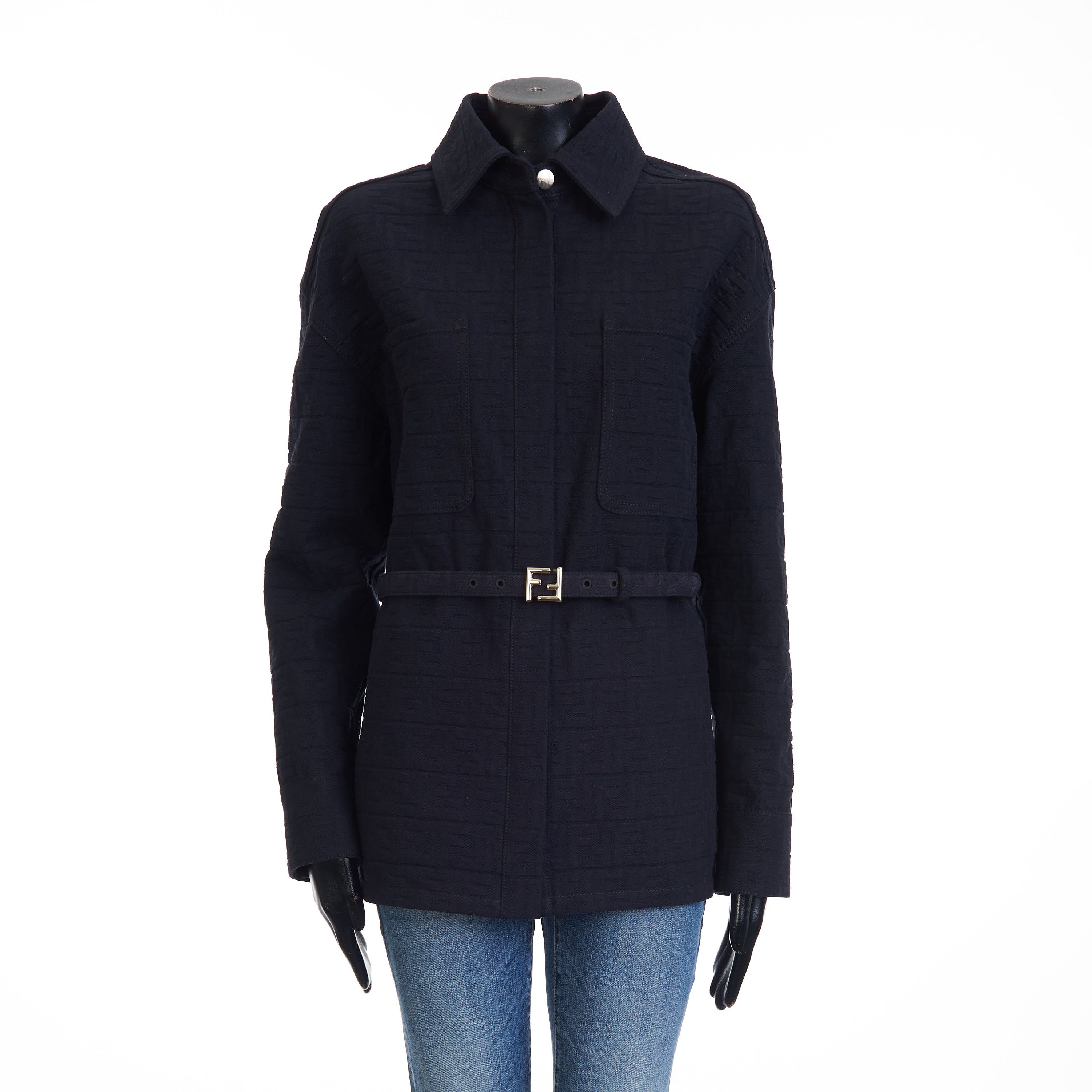 ジャケット Fendi Go-To Jacket In Denim Jacket Jeans Blue | Fendi