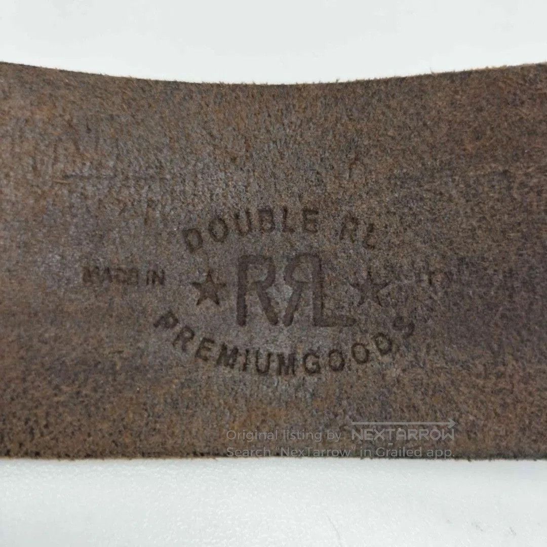 RRL Ralph Lauren RRL Vintage Italian Brown Leather Belt. Size ONE SIZE - 9 Thumbnail