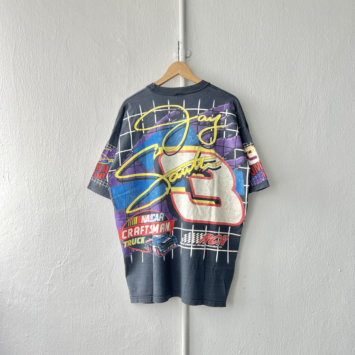 NASCAR × Vintage Vintage 90s Nascar Jay Sauter OVP Tee Size US XL / EU 56 / 4 - 2 Thumbnail