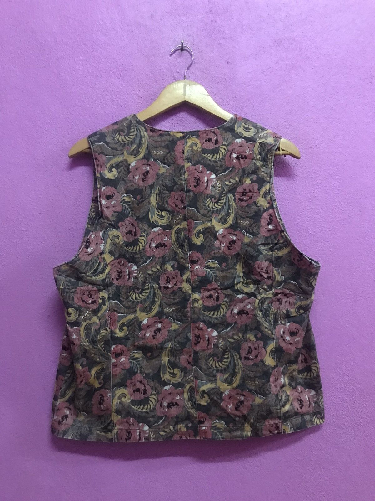 Japanese Brand Flowers Fullprints Vests Size US M / EU 48-50 / 2 - 2 Thumbnail
