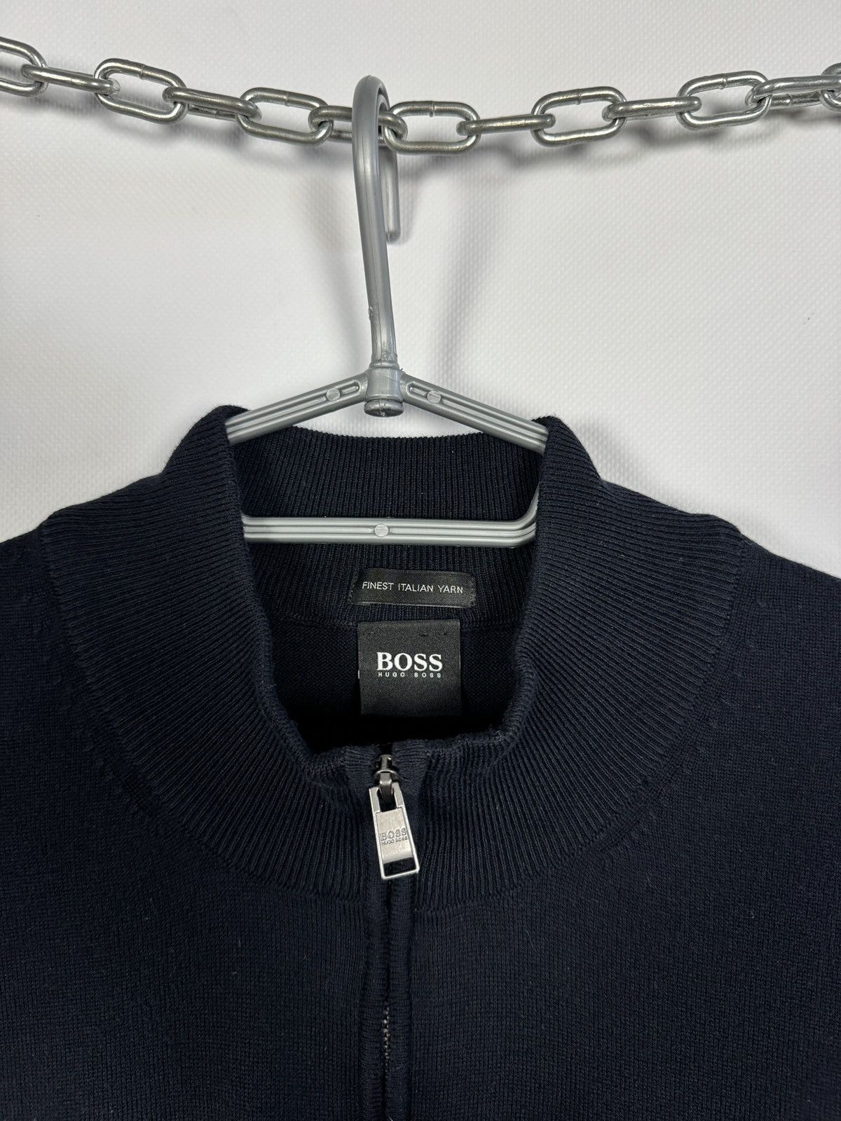 Hugo Boss BOSS Hugo Boss 1/4 Zip Sweater Finest Italian Yarn Size XXL Size US XXL / EU 58 / 5 - 8 Thumbnail