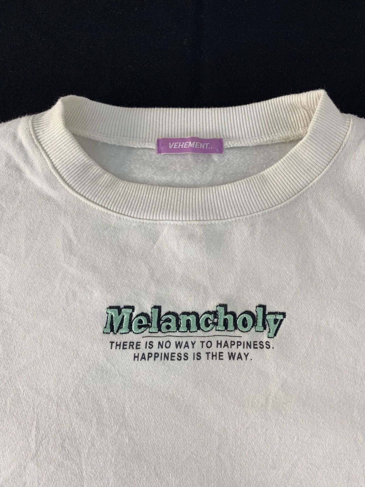 Japanese Brand Vehement Melancholy Crewneck Embroidery Skate Logo Size US XL / EU 56 / 4 - 3 Thumbnail