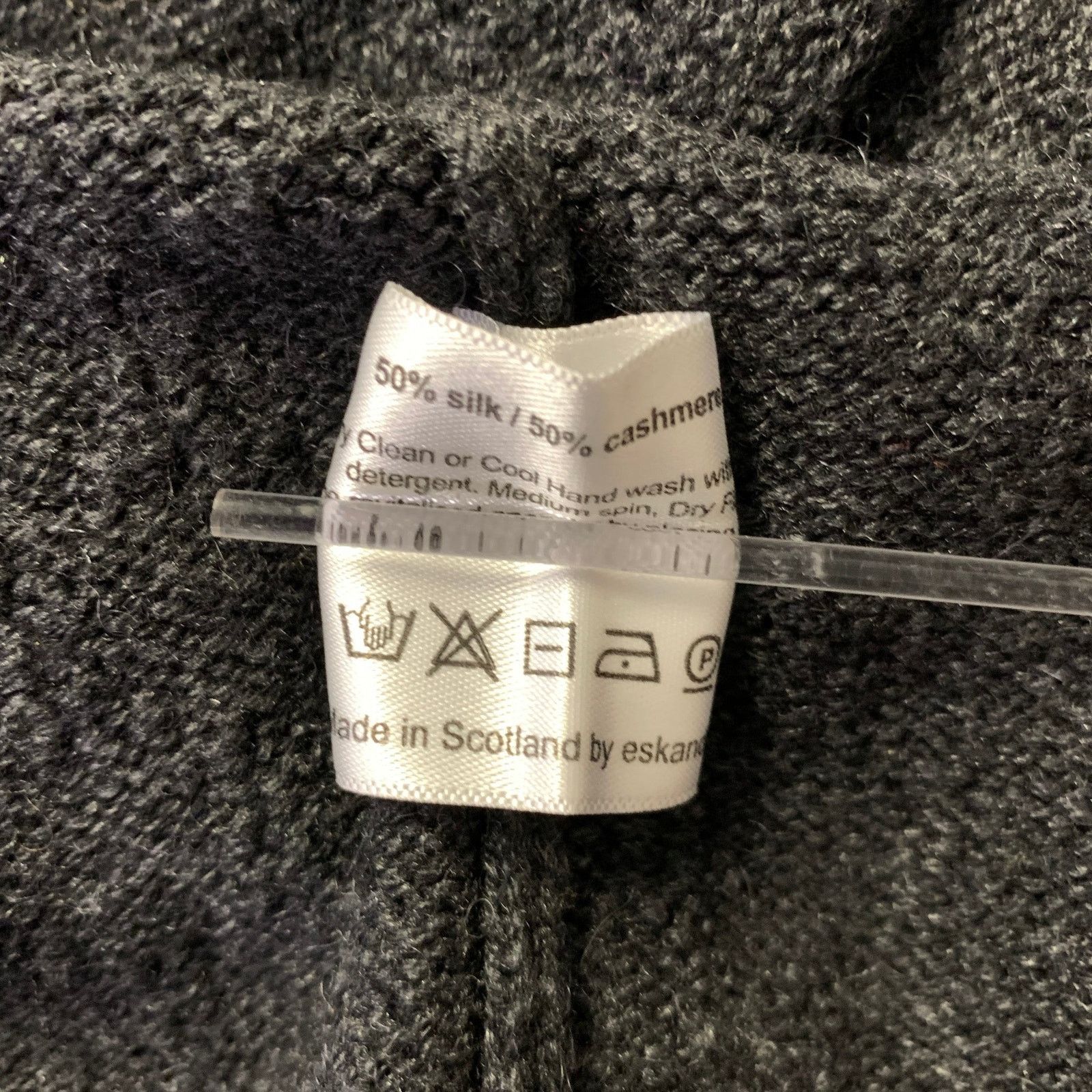 eskandar ESKANDAR M Grey Silk Cashmere Oversized Turtleneck Sweater Size ONE SIZE - 6 Thumbnail