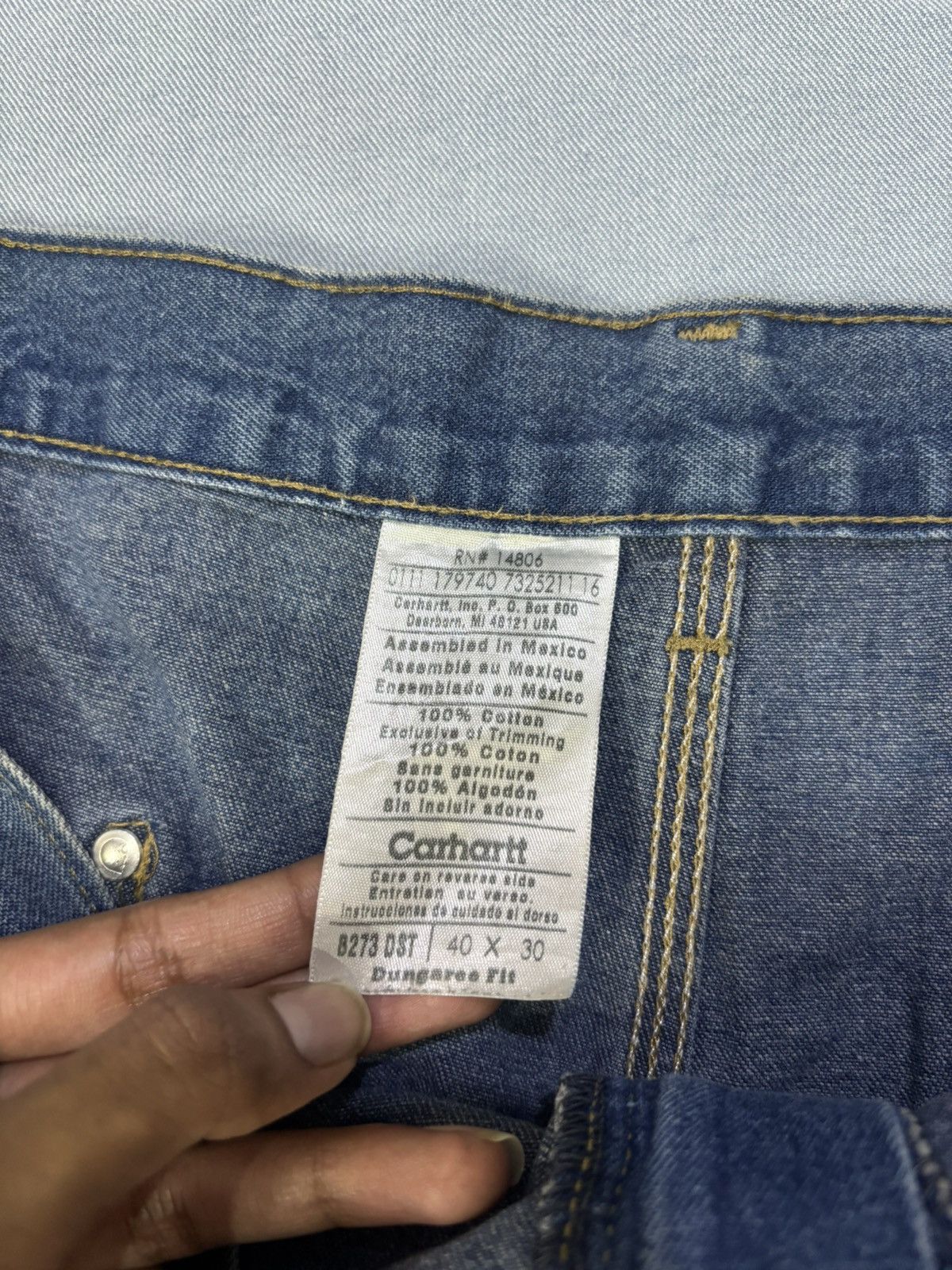 Carhartt Vintage Carhartt B273 DST double knee denim Size US 40 / EU 56 - 3 Thumbnail