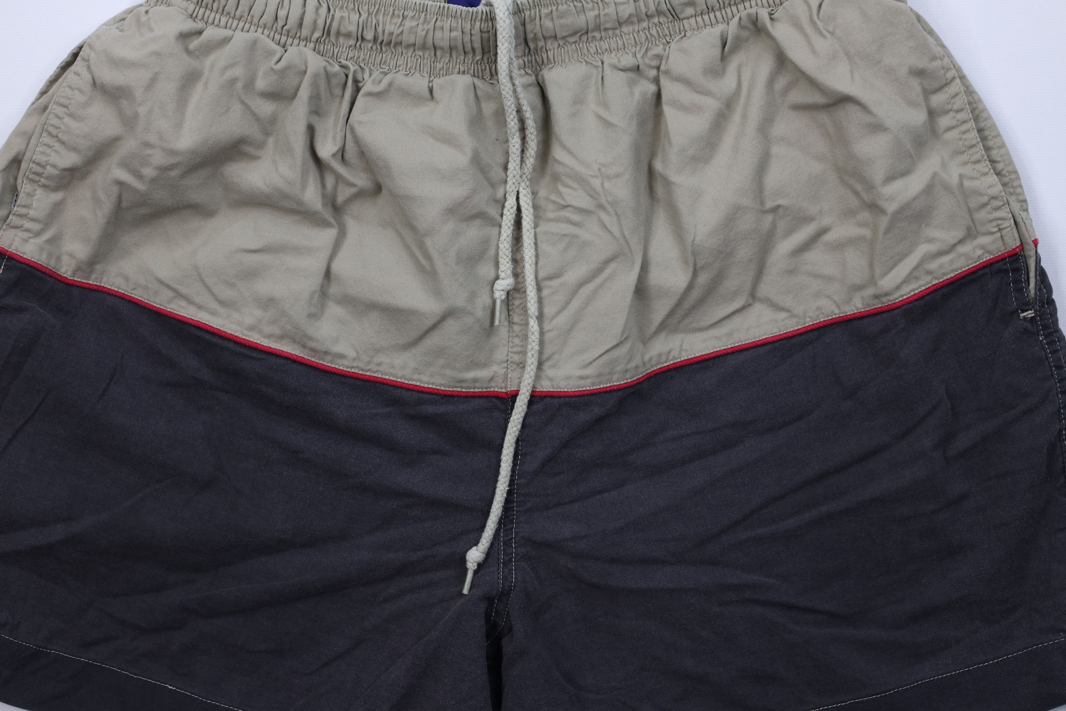 Vintage Vintage 90s Streetwear Block Lined Shorts Swim Trunks Cotton Size US 34 / EU 50 - 3 Thumbnail
