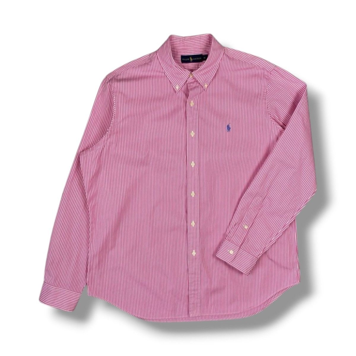 Polo Ralph Lauren Polo Ralph Lauren Striped Pink Button Up Shirt Long Sleeve Size US XL / EU 56 / 4 - 1 Thumbnail