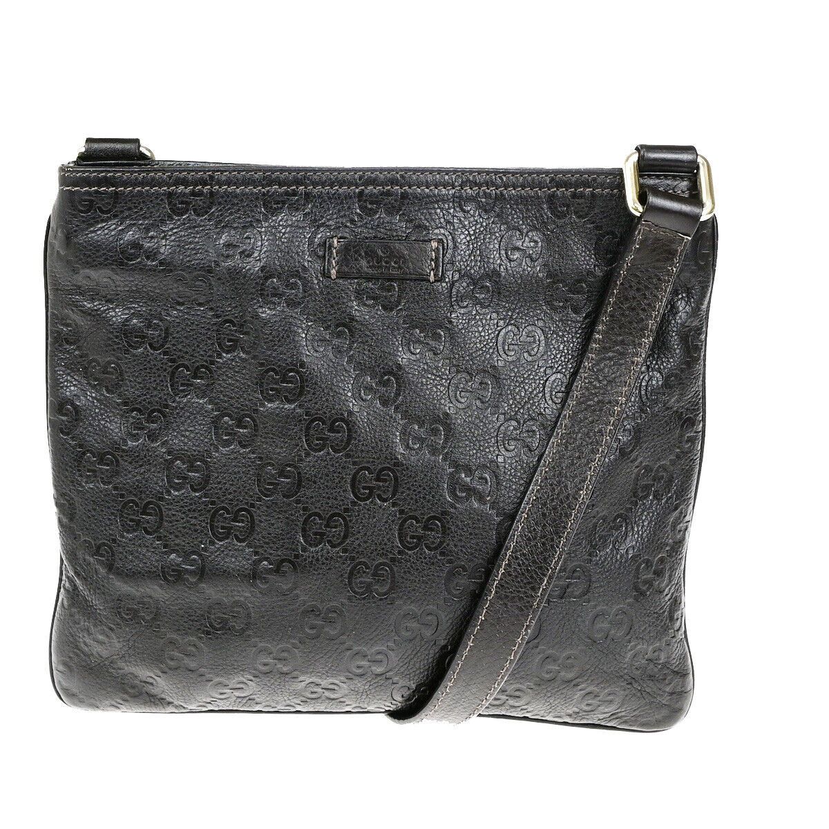 Gucci ssima Black Leather Shoulder Bag (Pre-Owned) Size ONE SIZE - 1 Thumbnail