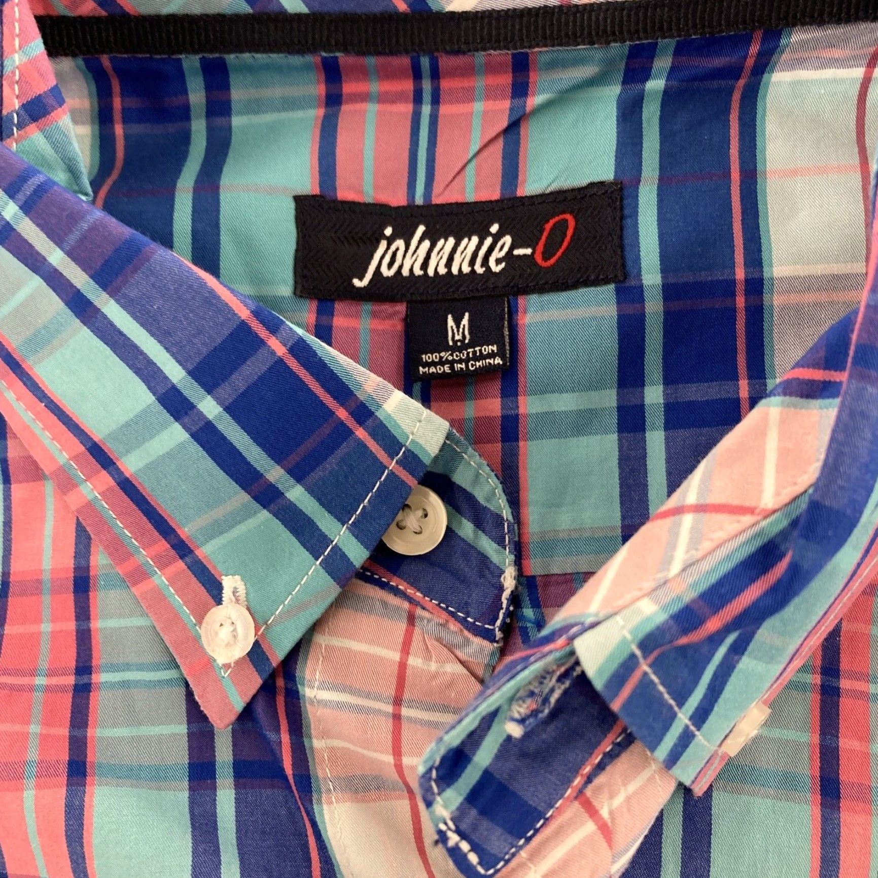 johnnie-O Johnnie-O Shirt Mens Medium Plaid Button-Up Size US M / EU 48-50 / 2 - 6 Thumbnail