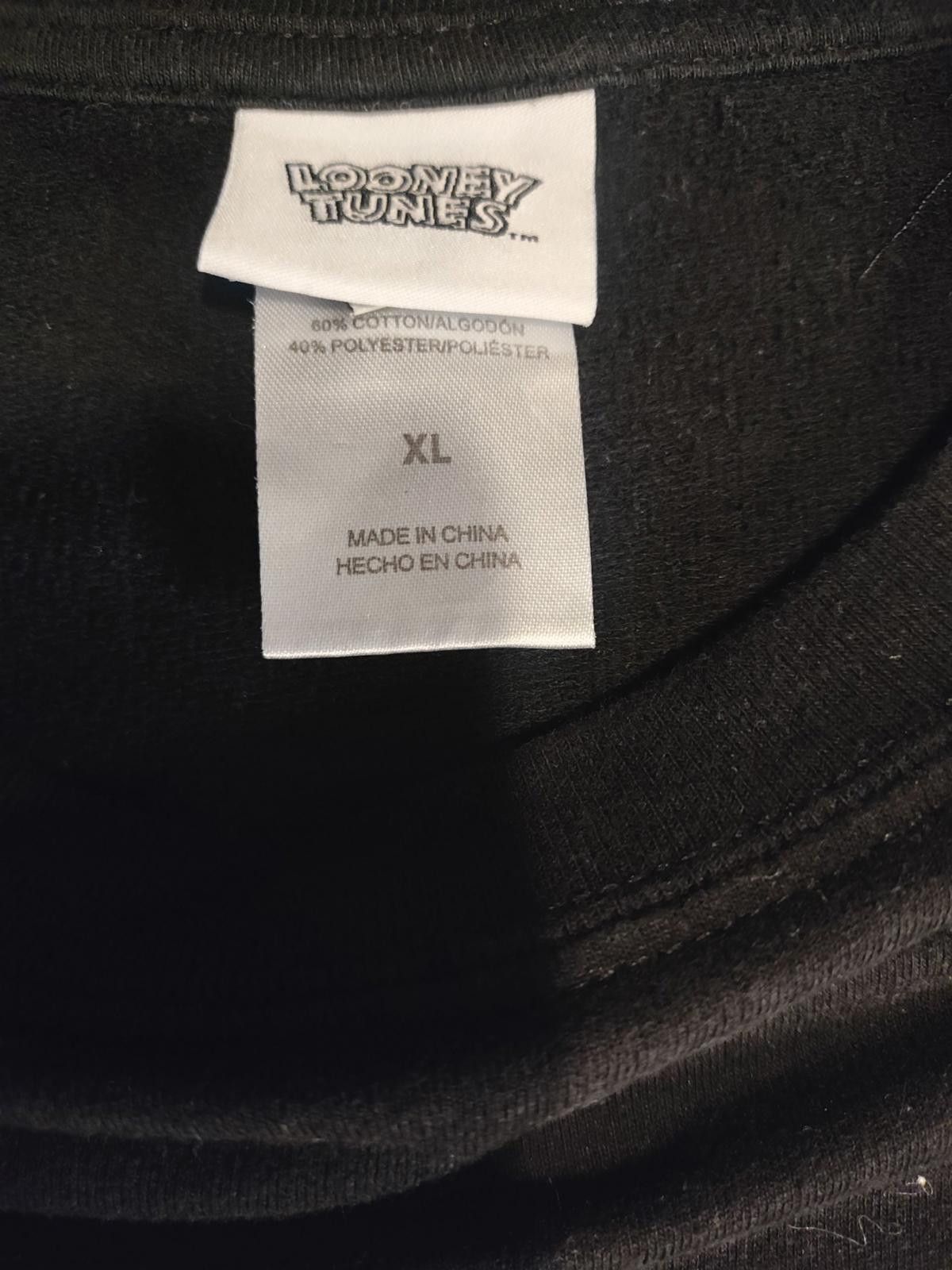 Designer Looney Tunes "Doing Fine" Black Sweatshirt XL Size XL / US 12-14 / IT 48-50 - 3 Thumbnail