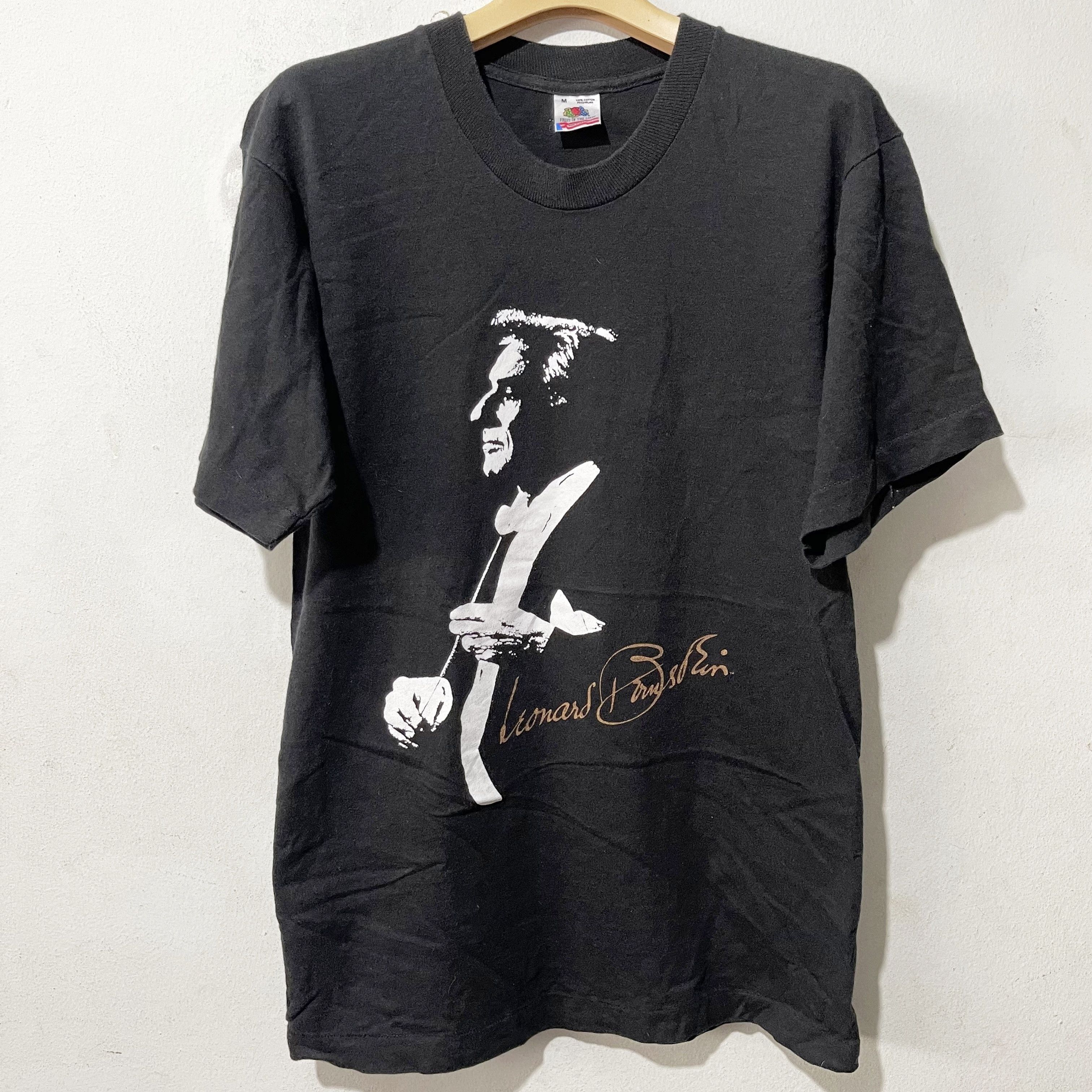 Band Tees × Vintage Vintage 90s Leonard Bernstein Shirt Size US M / EU 48-50 / 2 - 1 Thumbnail