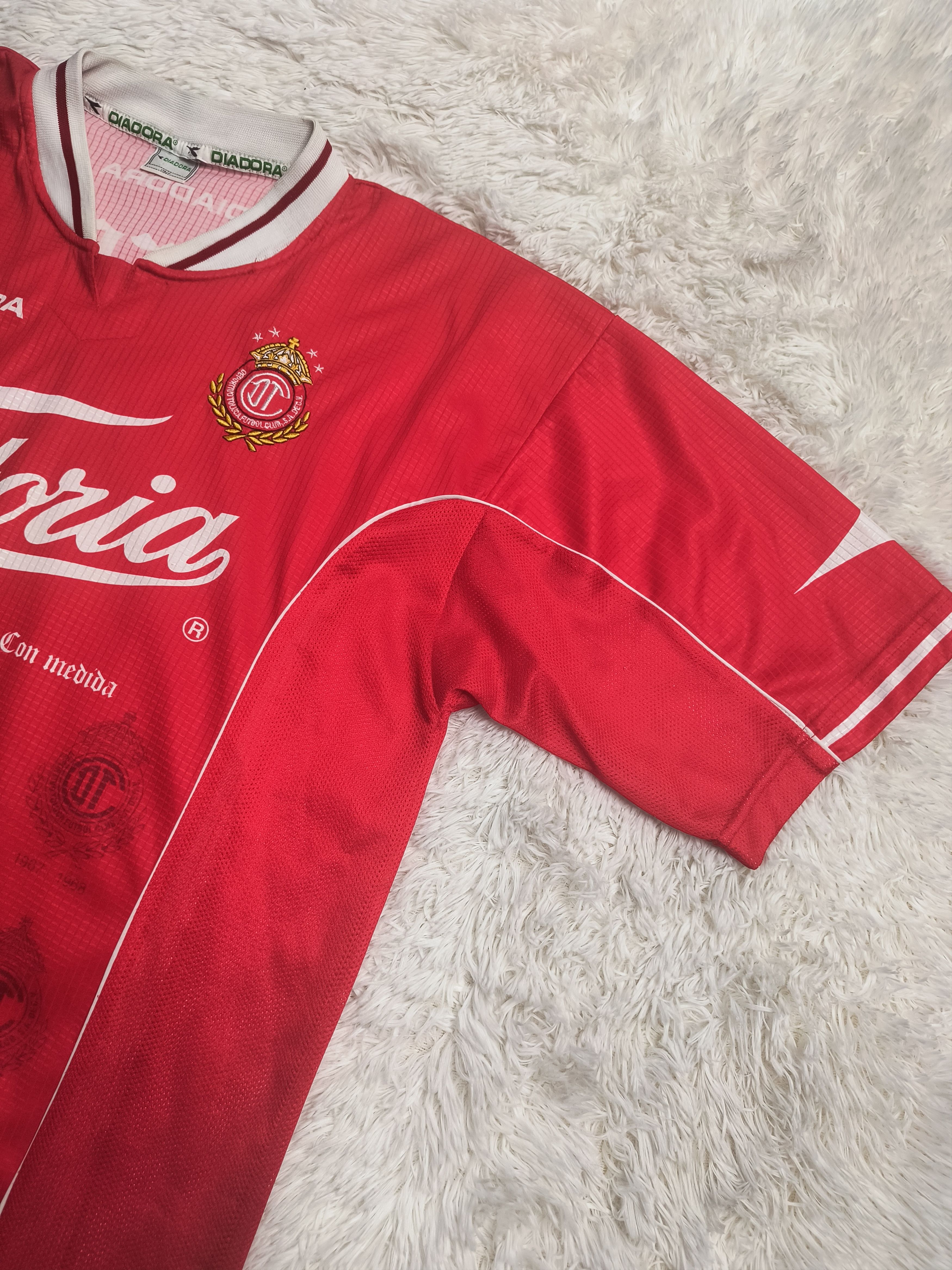Diadora Vintage Diadora Toluca FC home jersey 1998 Size US L / EU 52-54 / 3 - 2 Thumbnail