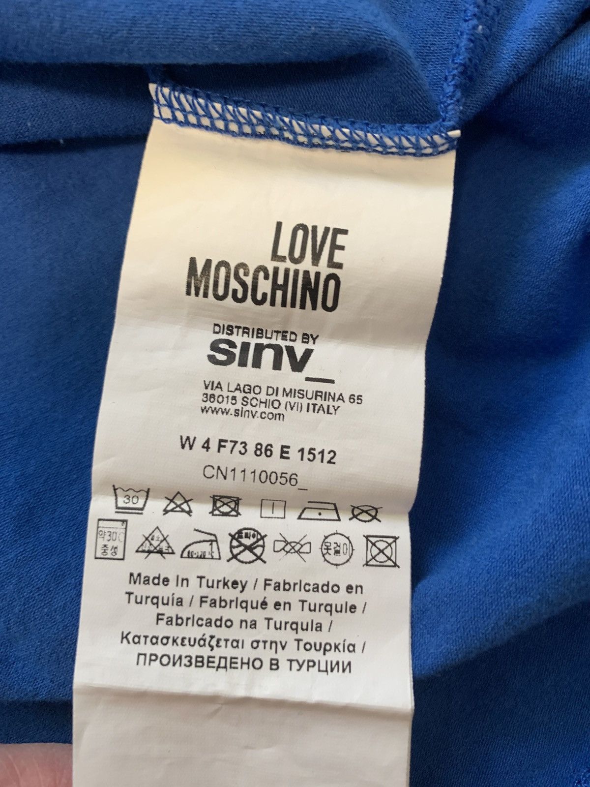 Love Moschino I Love Moschino T-Shirt Blue, size 6 Size M / US 6-8 / IT 42-44 - 8 Thumbnail