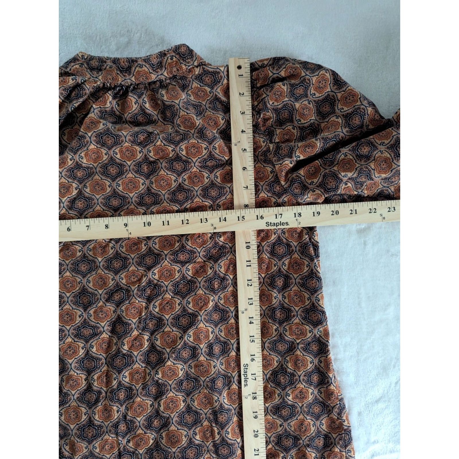 Banana Republic VINTAGE Banana Republic Corduroy Dress Sz XS Boho Retro 70's Hippie Long Sleeve Womens Size XS / US 0-2 / IT 36-38 - 6 Thumbnail