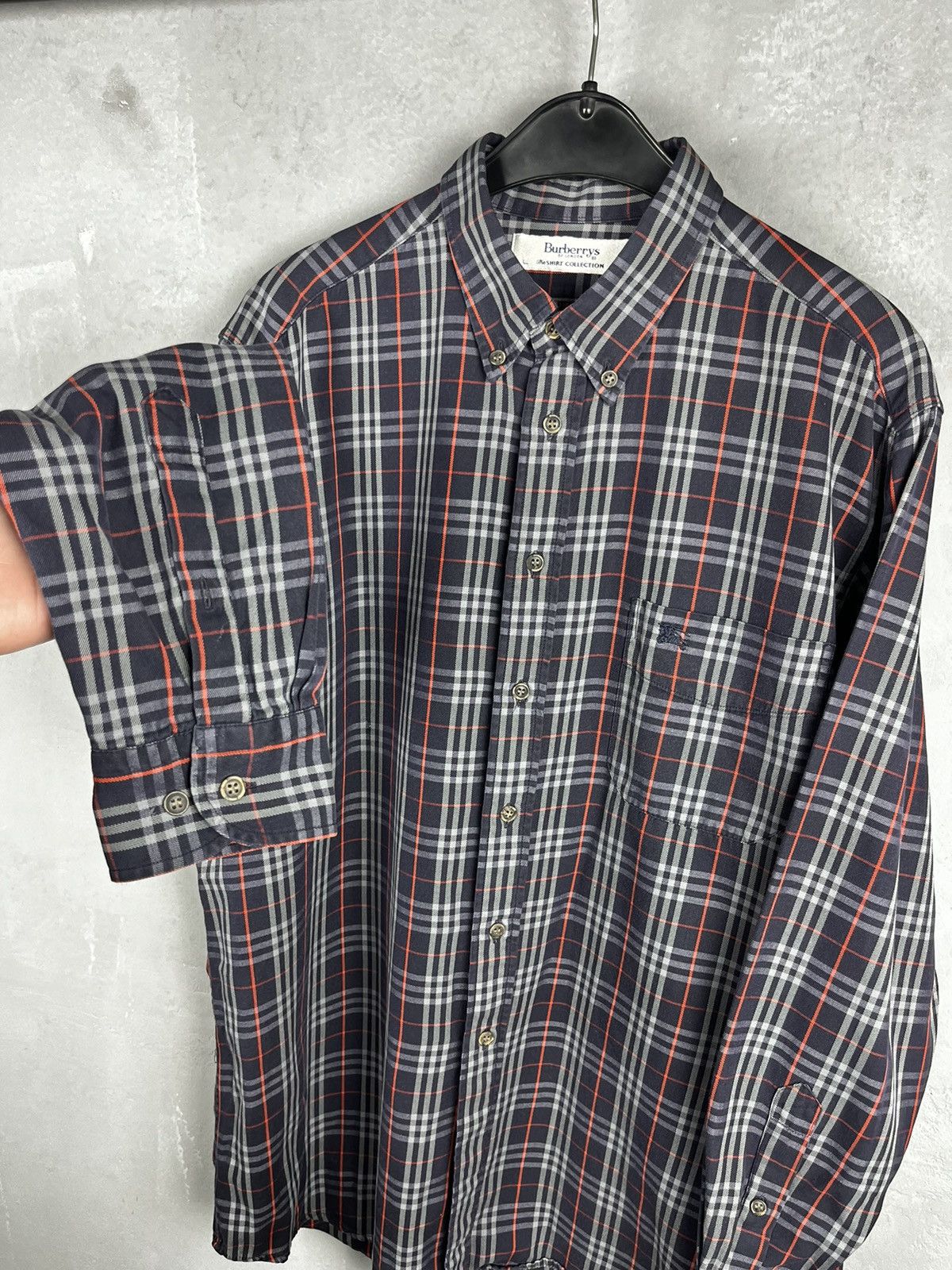 Burberry × Vintage Vintage Burberry Nova Check Shirt Button Up Size US L / EU 52-54 / 3 - 6 Thumbnail