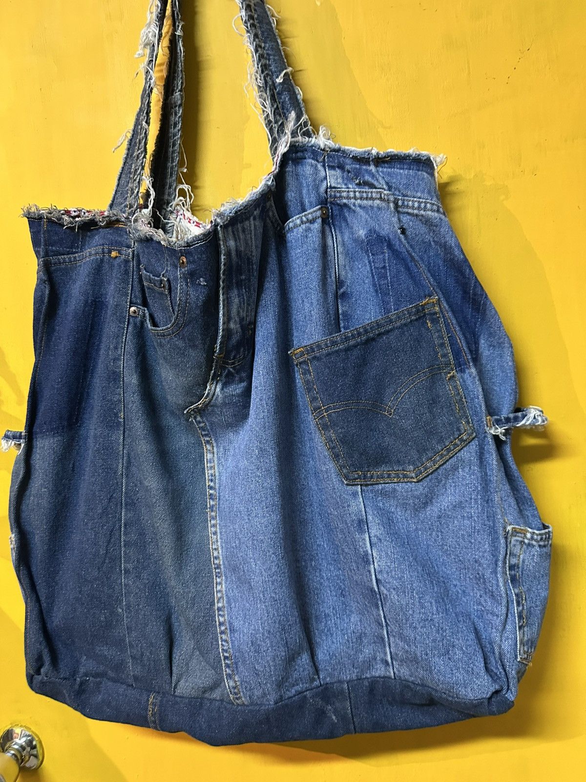 Levi's Vintage Levi's Denim Slingbag Custom Distressed Style Size ONE SIZE - 4 Thumbnail