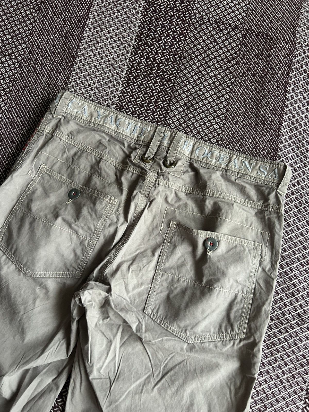 Nautica Vintage Nautica American Flag Pants Mens Army Style Size 32 Size US 32 / EU 48 - 5 Thumbnail