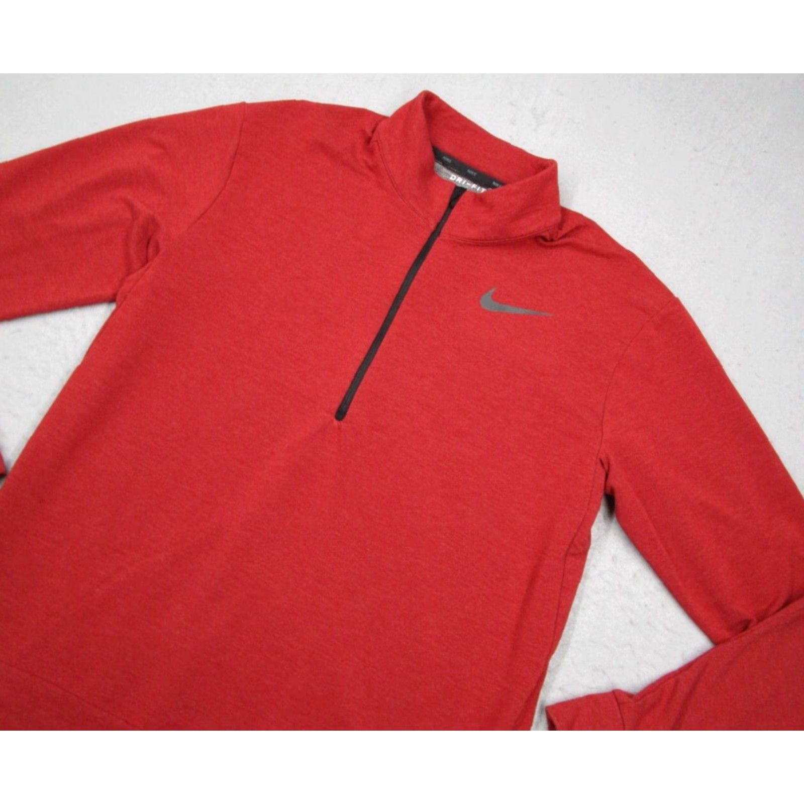 Nike Nike Jacket Mens Large Red Dri-Fit 1/2 Zip Performance Pullover Active Swoosh Size US L / EU 52-54 / 3 - 2 Thumbnail