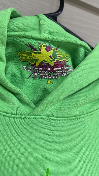 Young Thug NWOT SP5DER Skittles Slime Green Young Thug Hoodie Men’s L ...