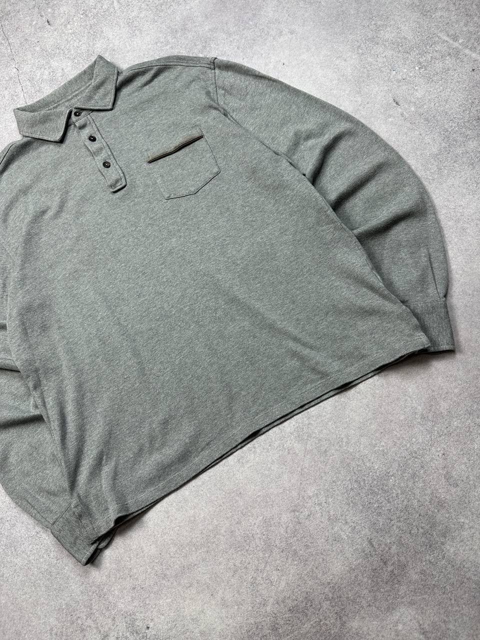 Ermenegildo Zegna Vintage Ermenegildo Zegna Collared Sweatshirt, Size L Size US L / EU 52-54 / 3 - 3 Thumbnail