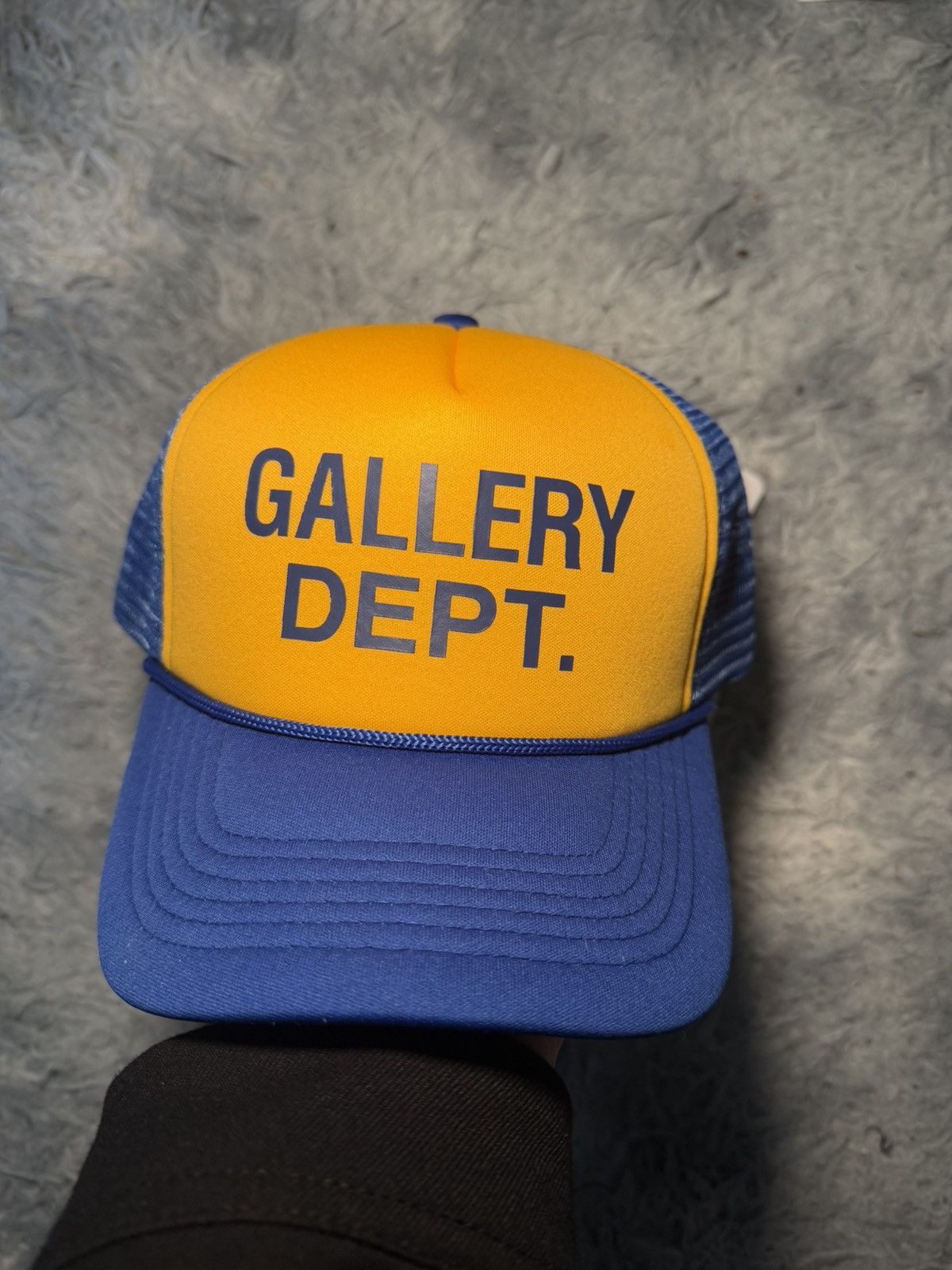 Gallery Dept. Gallery Dept. Logo trucker cap blue and yellow BNWT Size ONE SIZE - 1 Thumbnail