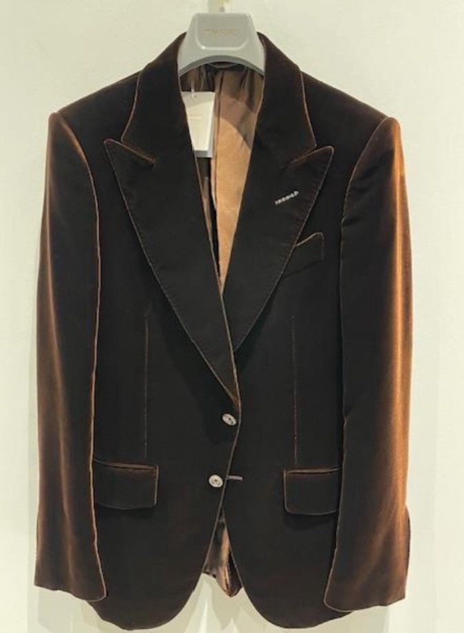Tom Ford 🔥$5.5K VALUE 🔥Tom Ford Velvet Blazer Jacket Size US M / EU 48-50 / 2 - 1 Preview