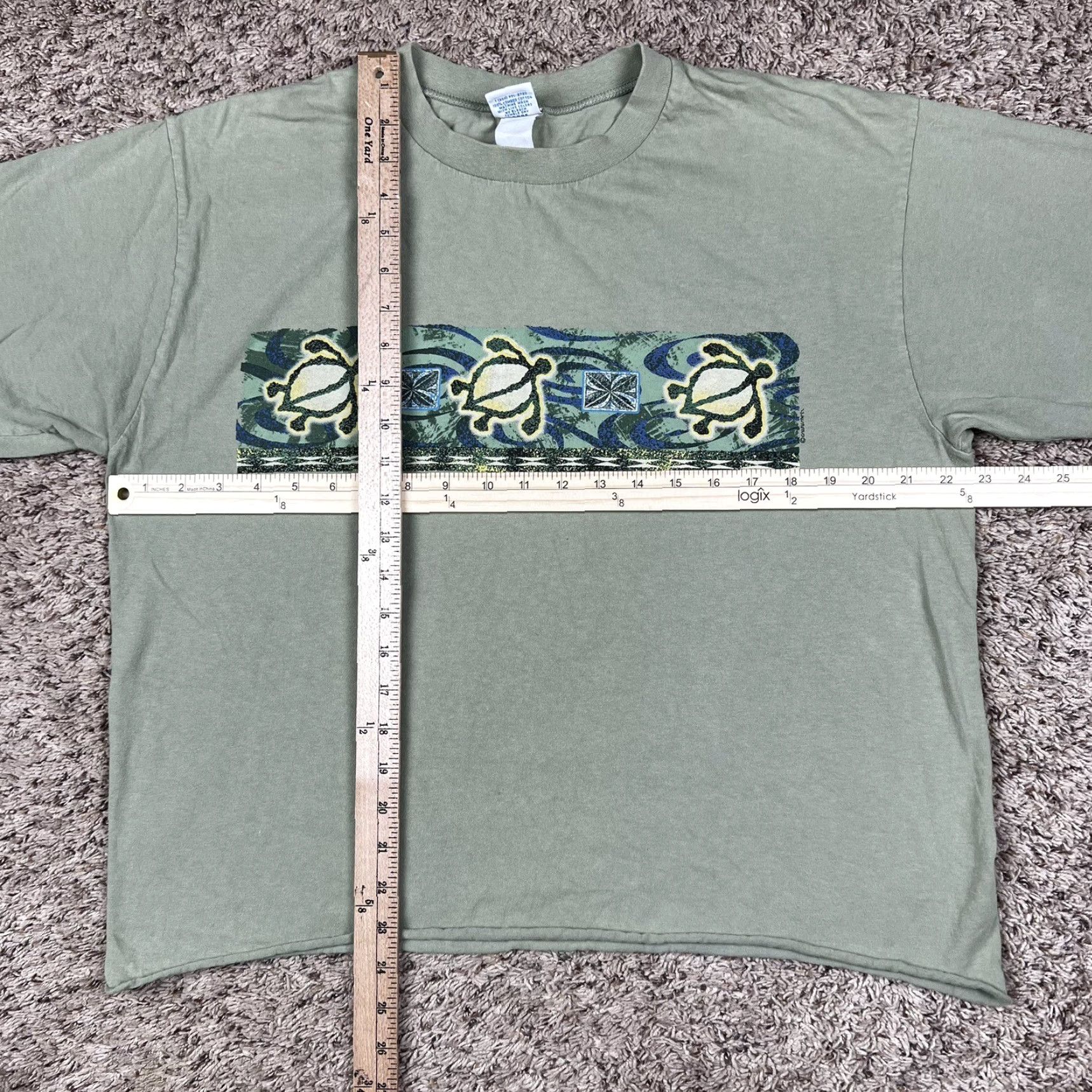 Vintage VINTAGE Crazy Shirts T-Shirt Unisex Adults Cropped Hawaii 90s Graphic Green Large Short Sleeve Crew Neck Cotton Size US L / EU 52-54 / 3 - 5 Thumbnail