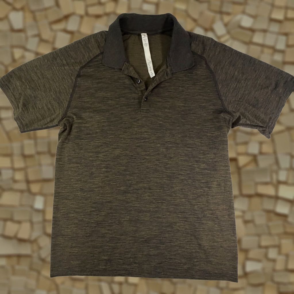 Lululemon Lululemon Metal Vent Tech Polo Men's L Olive Green Golf Shirt Size US L / EU 52-54 / 3 - 1 Thumbnail
