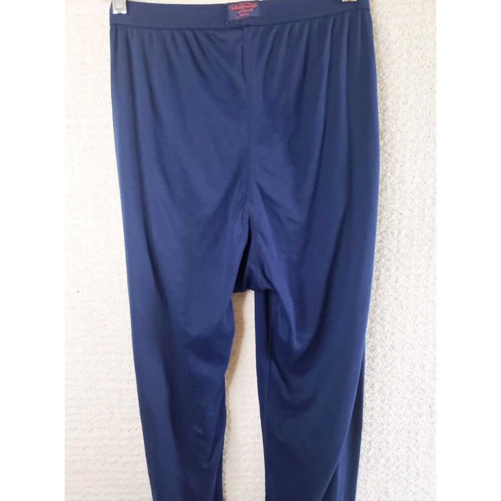 Patagonia VINTAGE Patagonia Capilene Blue Thermal Baselayer Bottoms Underwear Women L Capilene Polyester Knit Tapered Inseam 29 Size 36" / US 14 / IT 50 - 6 Thumbnail
