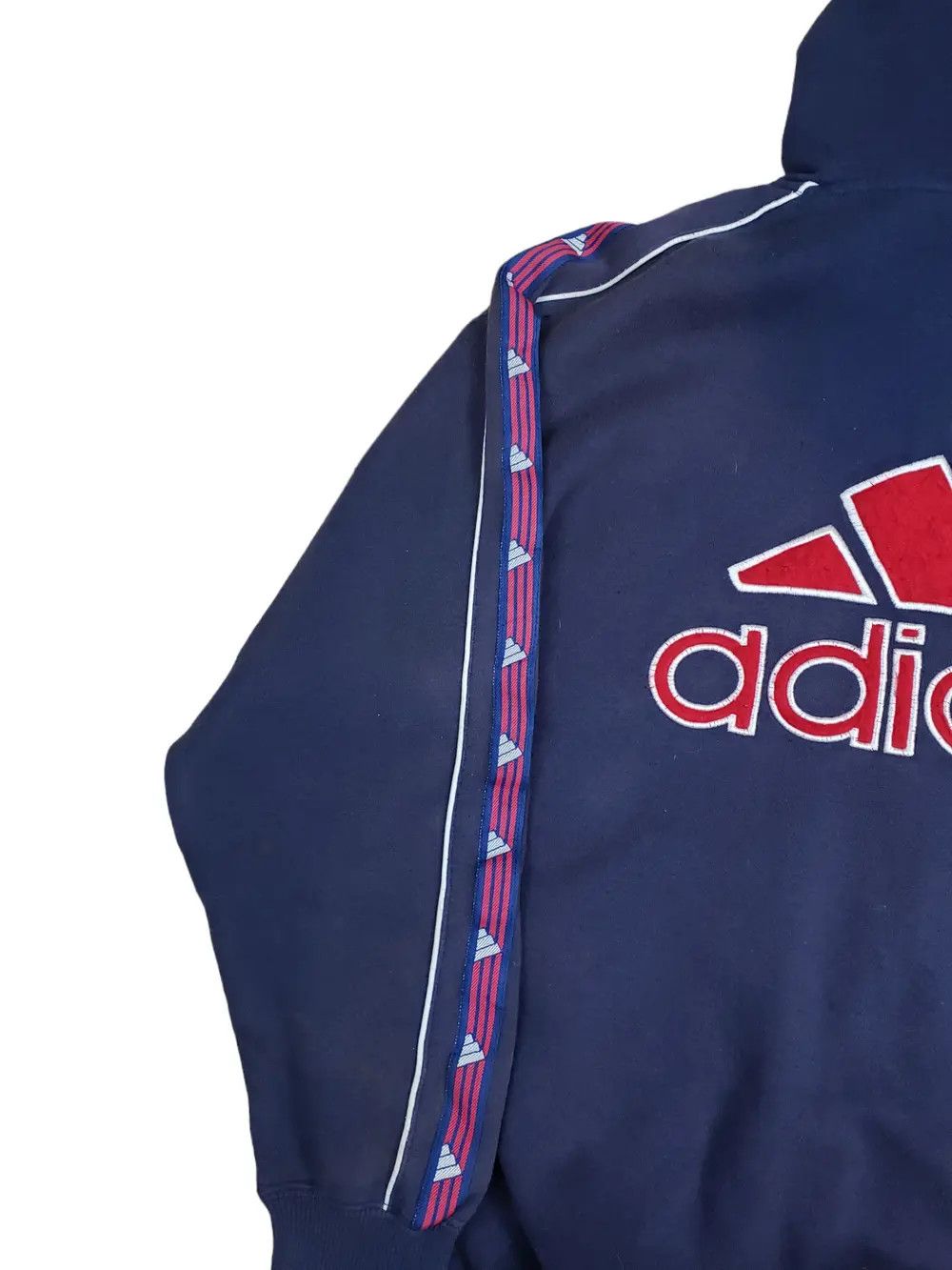 Adidas × Vintage 🔥Vintage Rare Adidas Sidetape Big Logo Hoodies🔥 Size US XL / EU 56 / 4 - 4 Thumbnail