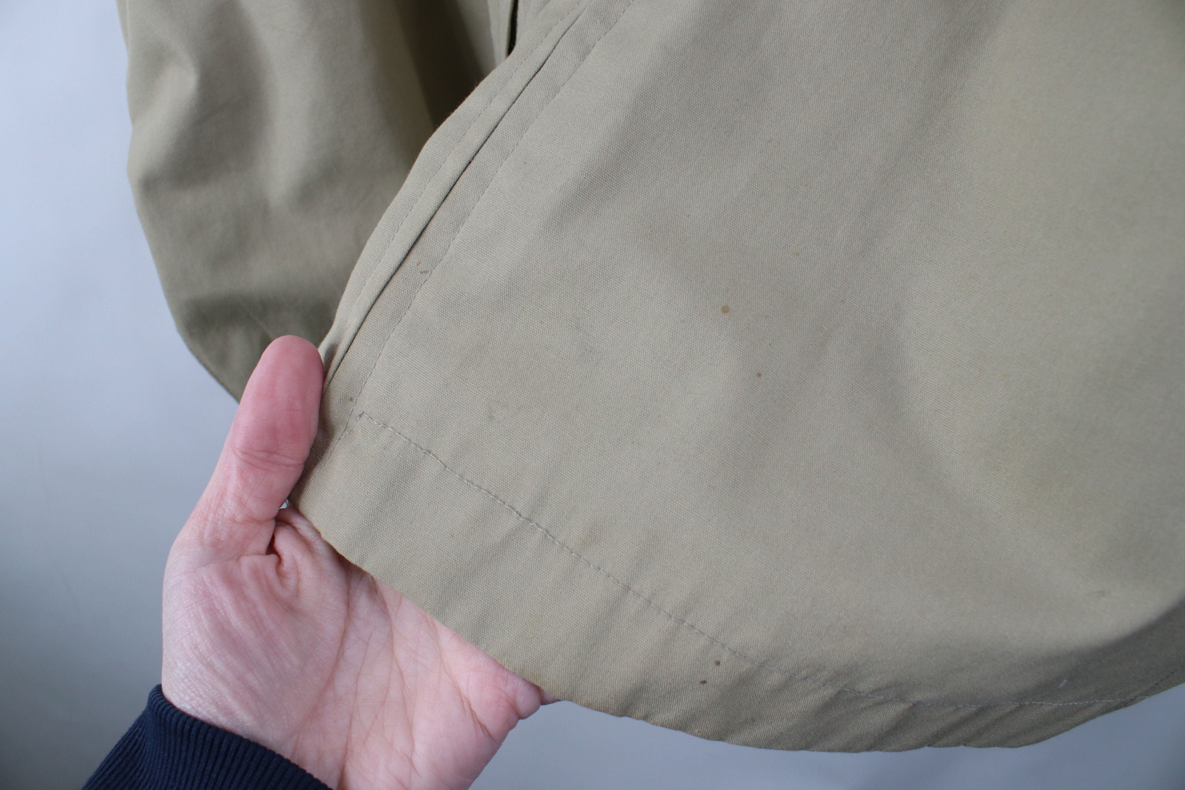 Vintage Vintage 70s Streetwear Canvas Cafe Racer Bomber Jacket Beige Size US XXL / EU 58 / 5 - 4 Thumbnail