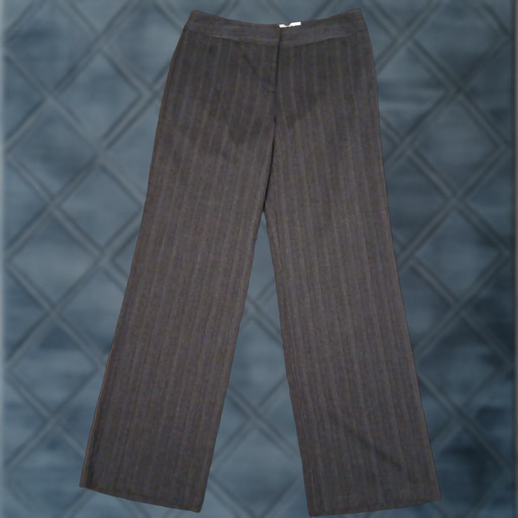 Vintage Chico's Dress Pants Womens 0.5 Gray Herringbone Flat Front 32x32 Mid Rise Pants Women) Size 25" / US 0 / IT 36 - 1 Thumbnail