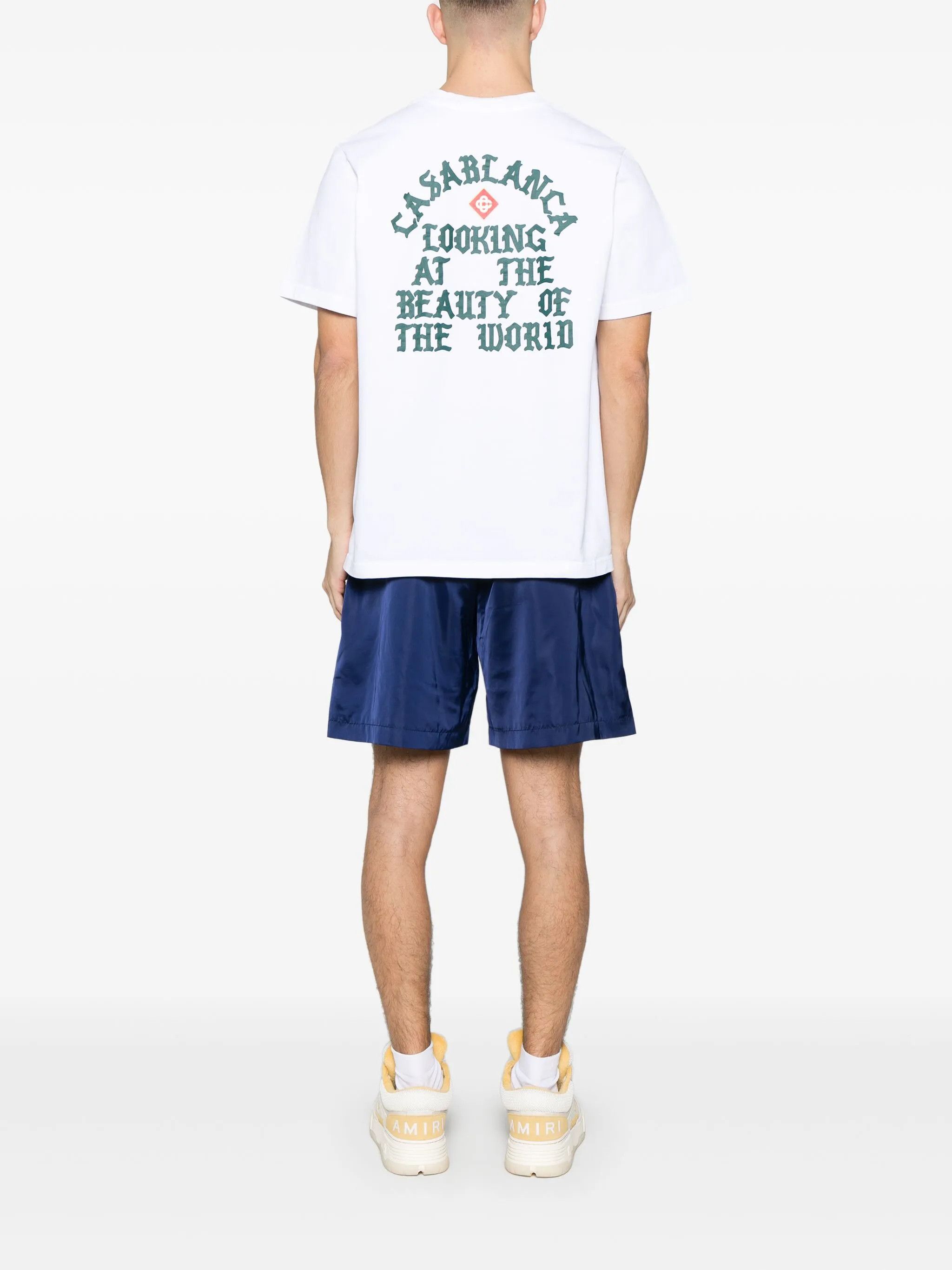 Casablanca os11x0725 Looking At The Beauty Of The World T-Shirt White Size US L / EU 52-54 / 3 - 2 Thumbnail