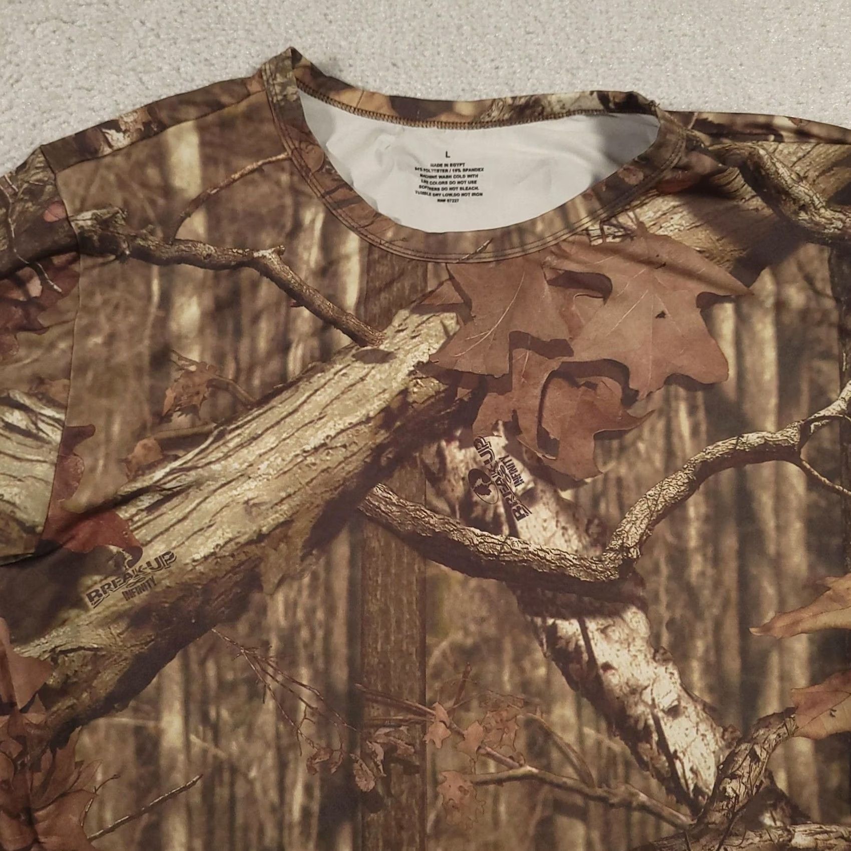 Vintage Mossy Oak Break-Up Infinity Shirt Mens Large Camo Hunting Performance Crewneck Shirt Size US L / EU 52-54 / 3 - 3 Thumbnail