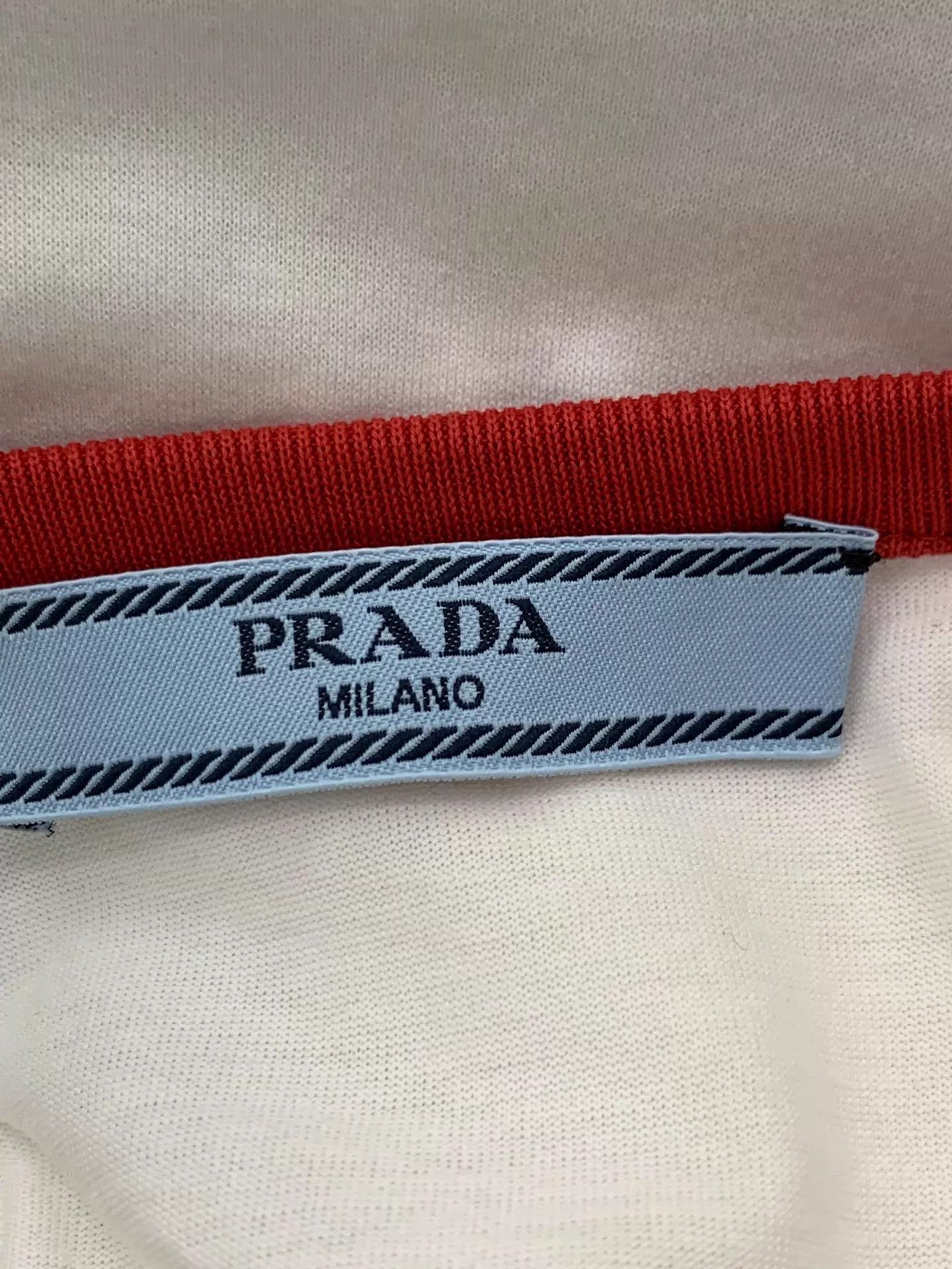 Prada Prada colorblock white-red short sleeve tee S new Size S / US 4 / IT 40 - 4 Thumbnail