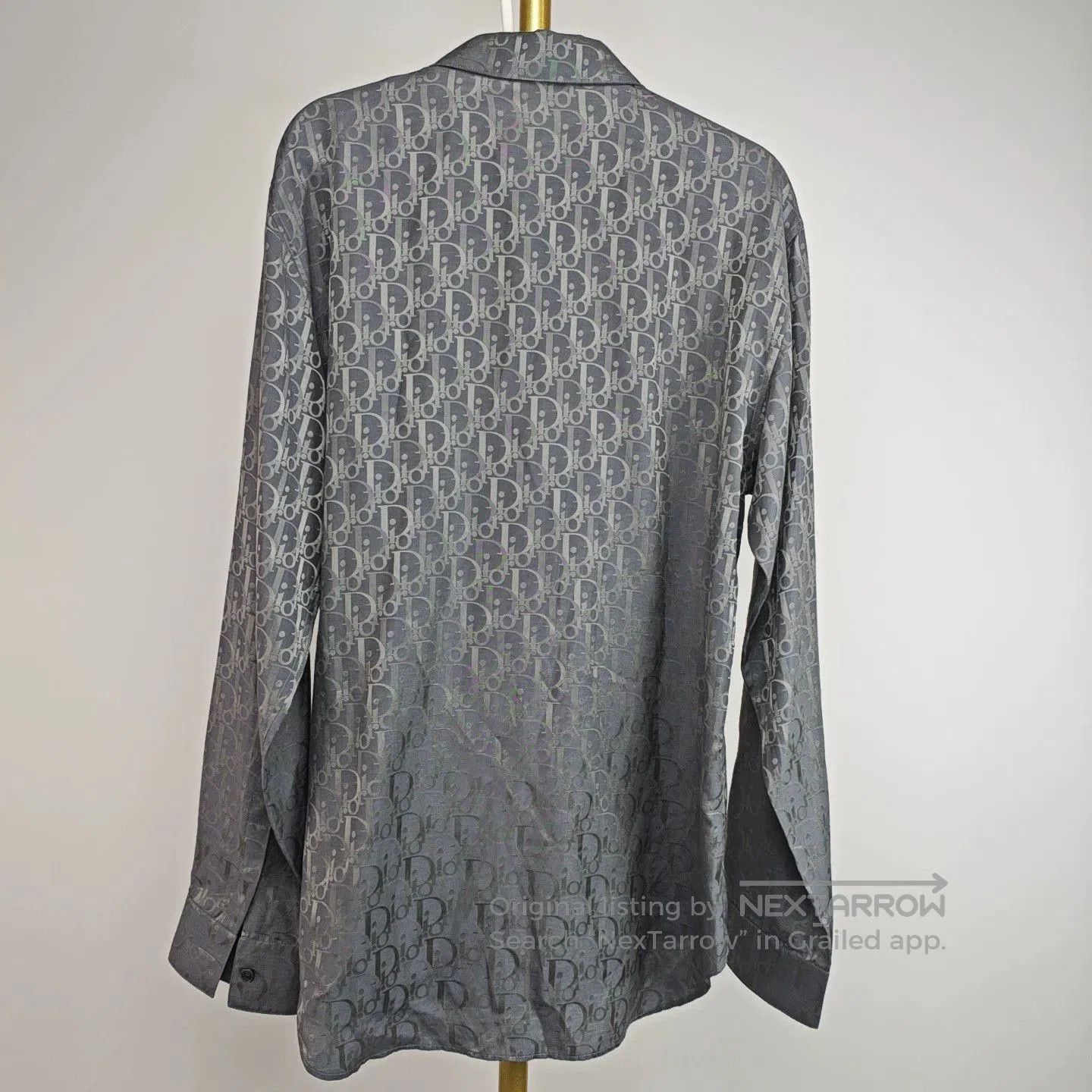 Dior dior logo printed silk shirt for men. Size US L / EU 52-54 / 3 - 7 Thumbnail
