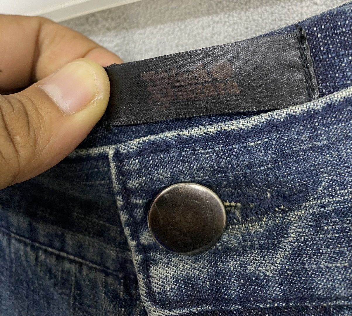 Japanese Brand Black Baccara Distressed Bondage Denim Flared Size US 35 - 8 Thumbnail