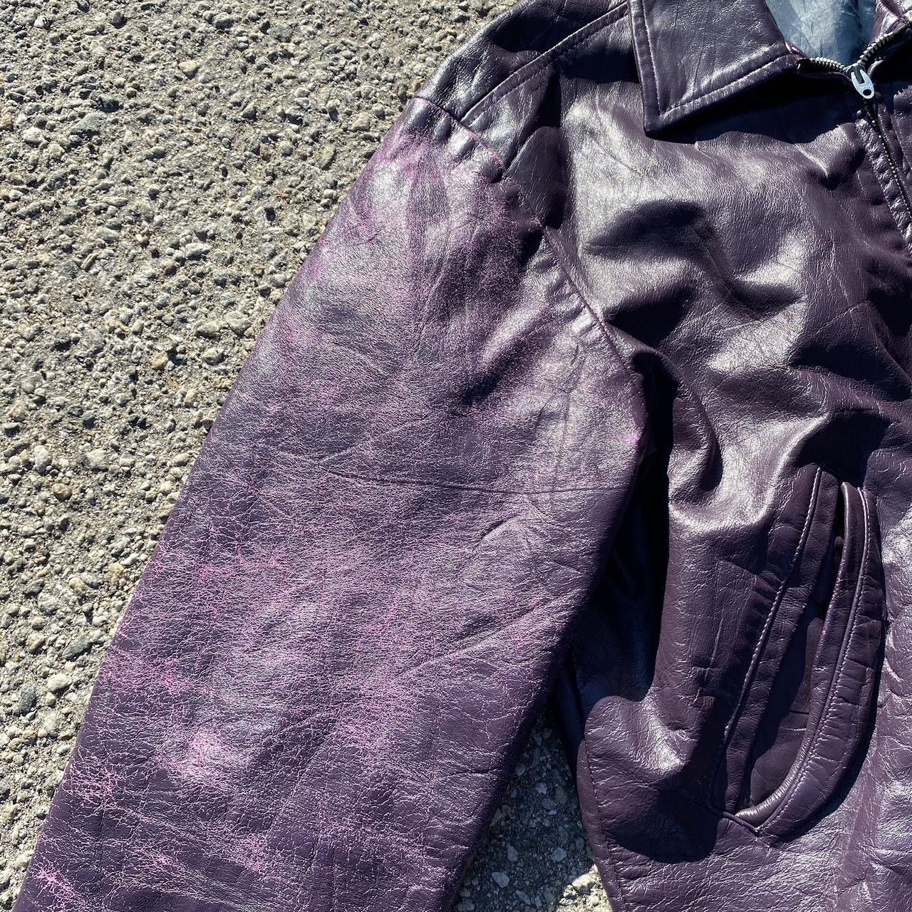 Other 1970S DISTRESSED VARSITY WESTERN LEATHER JACKET Size US L / EU 52-54 / 3 - 3 Thumbnail
