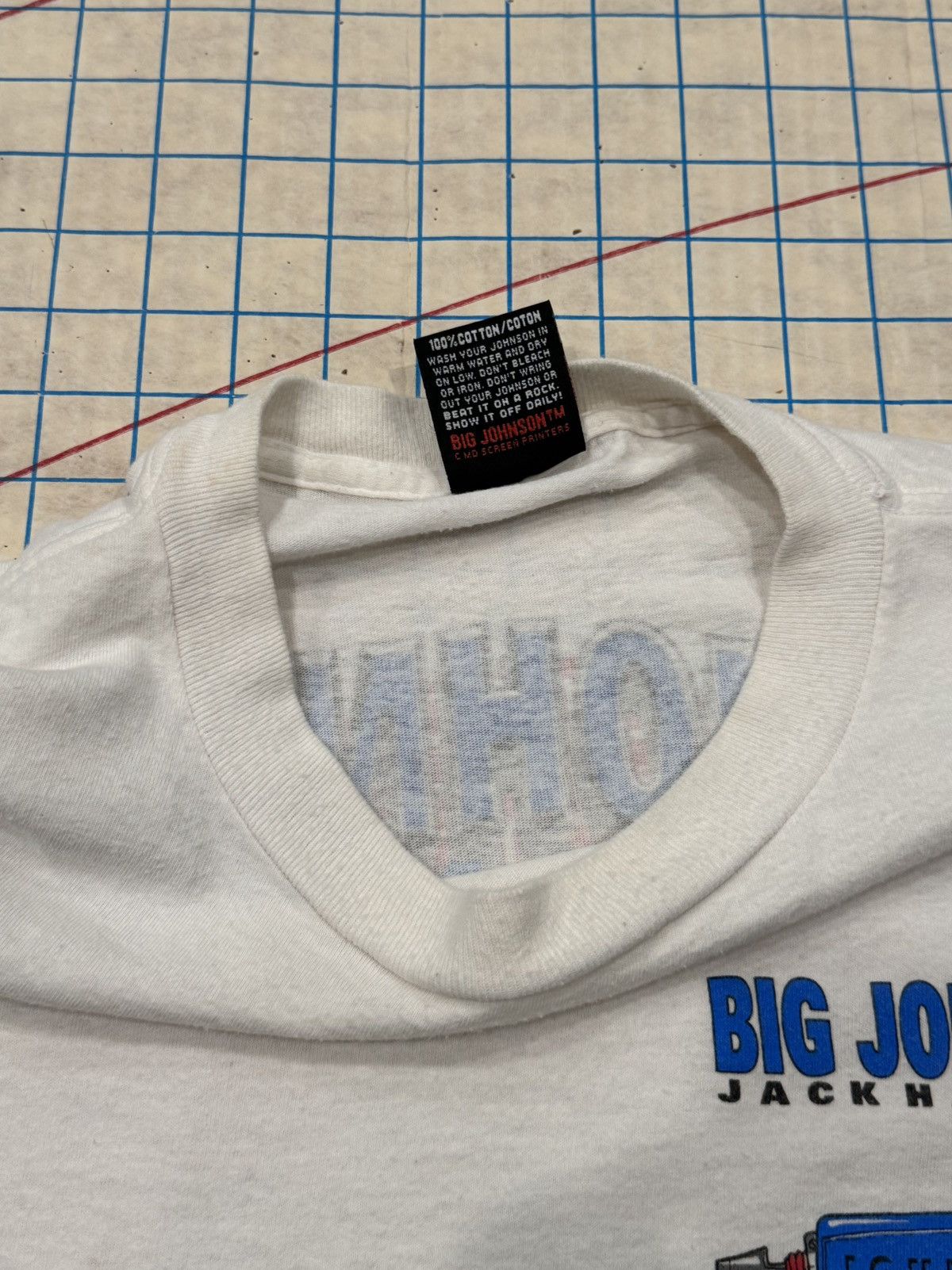 Vintage Vintage Big Johnson Jackhammers Humor Graphic Tee Used XL Size US XL / EU 56 / 4 - 14 Thumbnail
