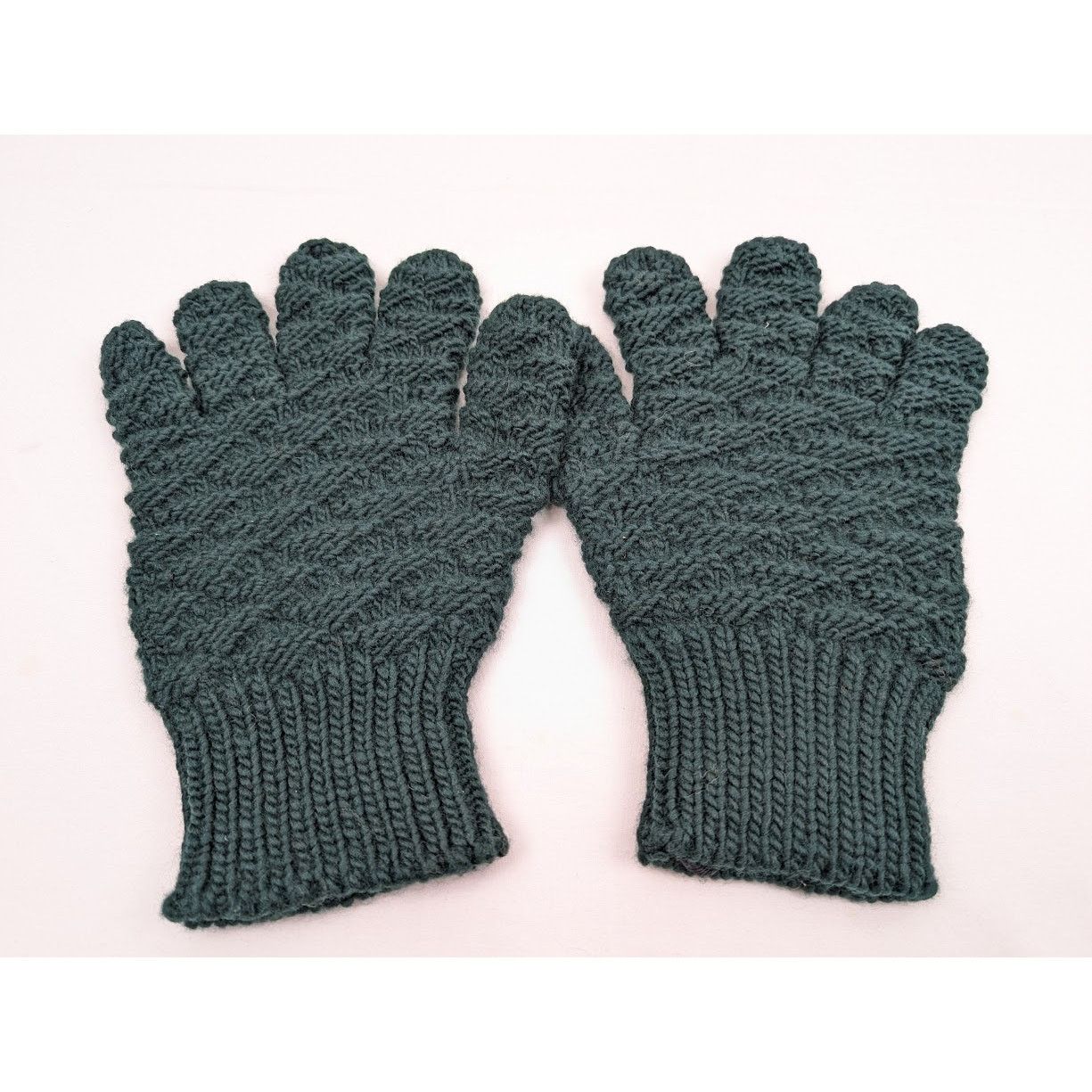 Bottega Veneta o1rshd1 Size: S / Wool Handknit Gloves in Billiard Size ONE SIZE - 5 Thumbnail