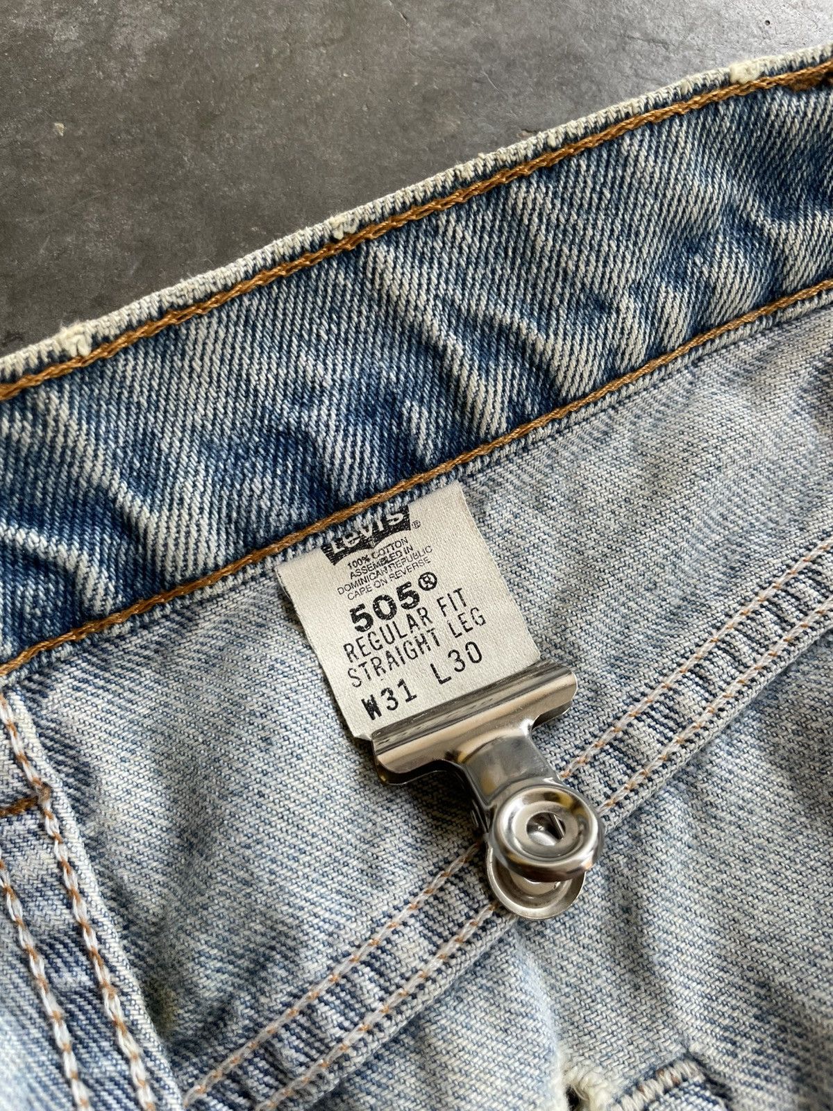Levi's VTG 90s Levi's 505 Red Tab Regular Fit Size US 31 - 7 Thumbnail
