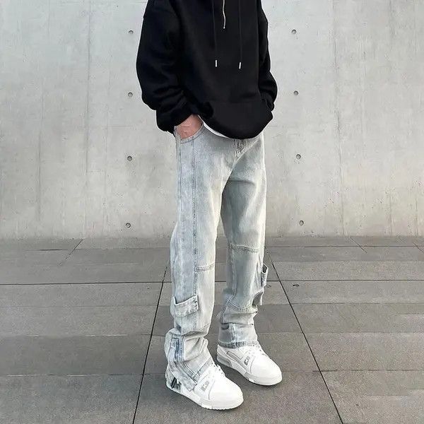 Japanese Brand × Vintage Casual Zip Flared Trousers Slim Size US 30 / EU 46 - 3 Thumbnail