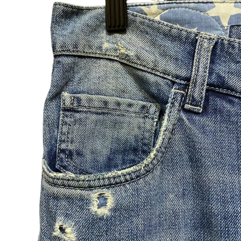 HYDROGEN Hydrogen Luxury Sportwear Jeans Distressed Bones Design Size US 31 - 13 Thumbnail