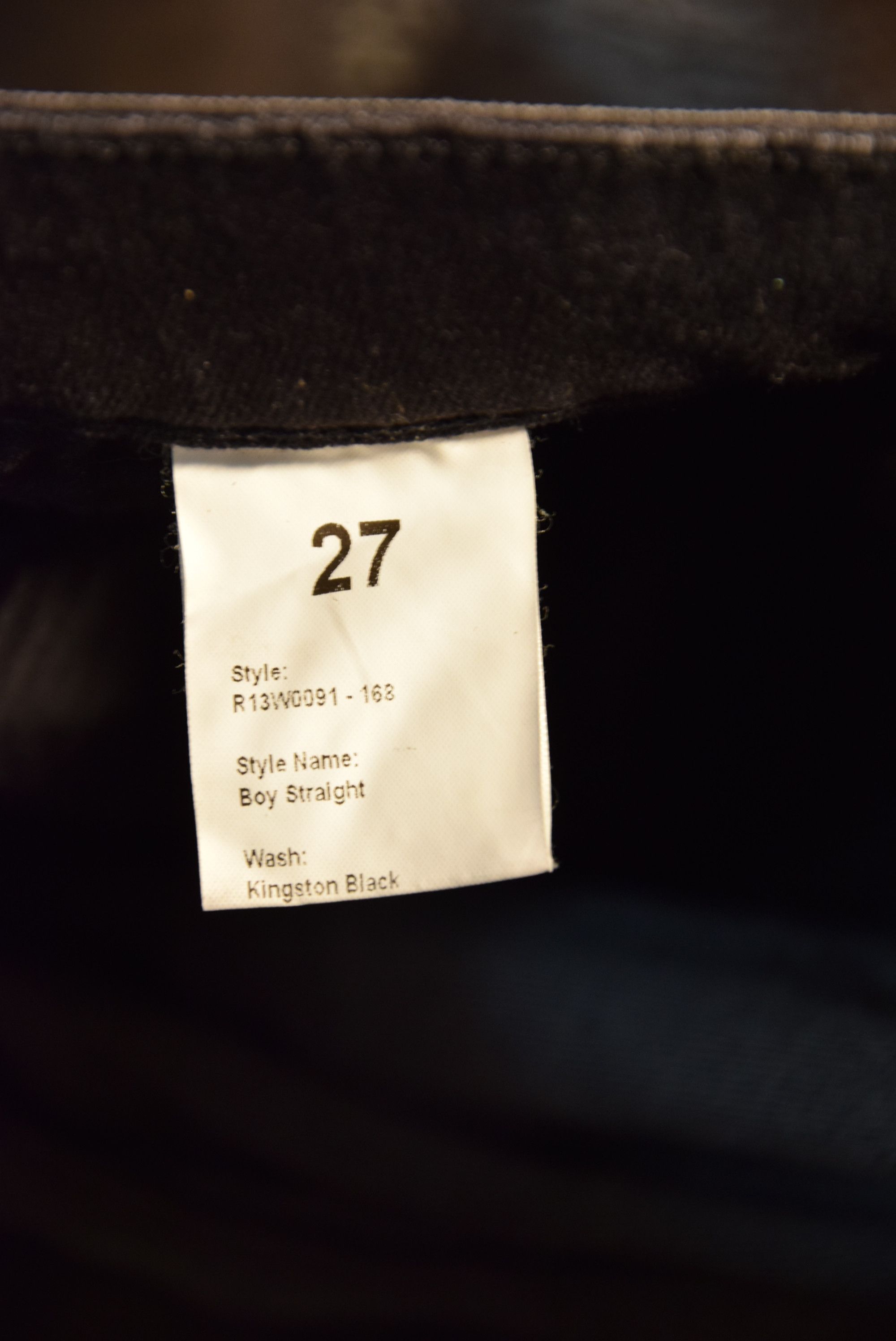 Designer × R13 R13 Boy Straight Jeans Size 27" / US 4 / IT 40 - 3 Thumbnail