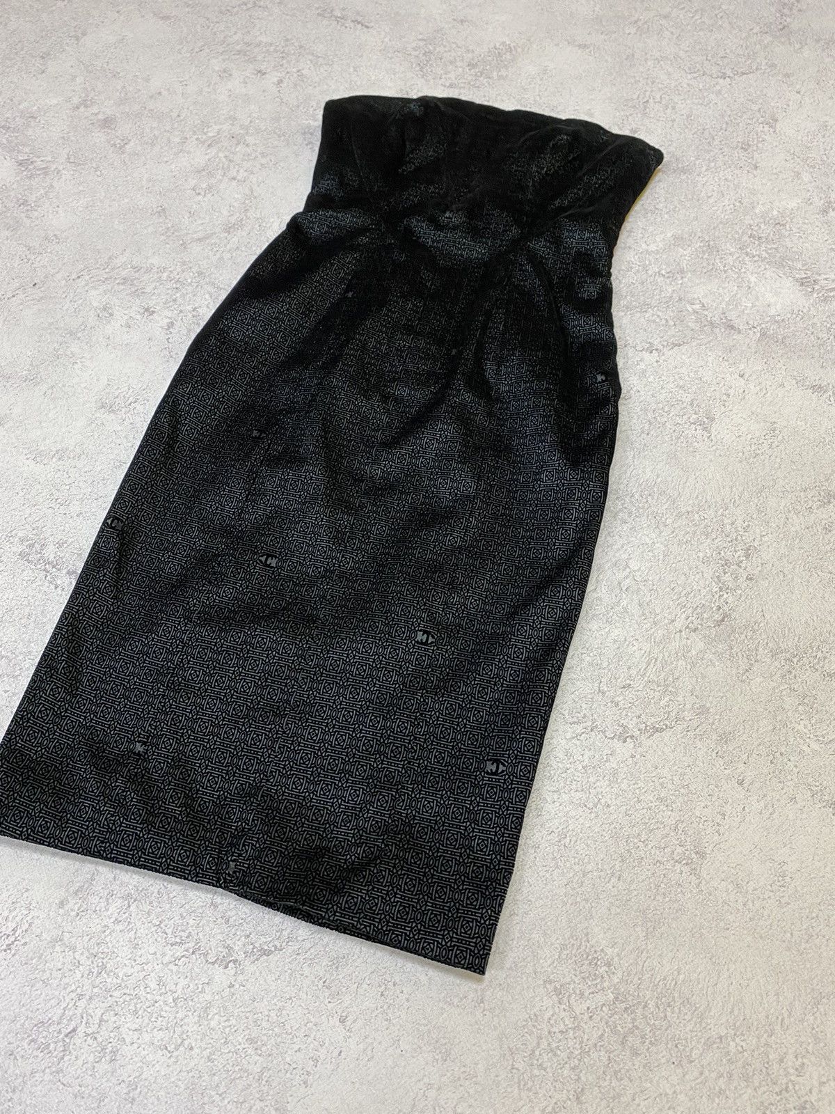 Roberto Cavalli Vintage Just Cavalli Velvet Monogram Corset Mini Dress Size S / US 4 / IT 40 - 2 Thumbnail