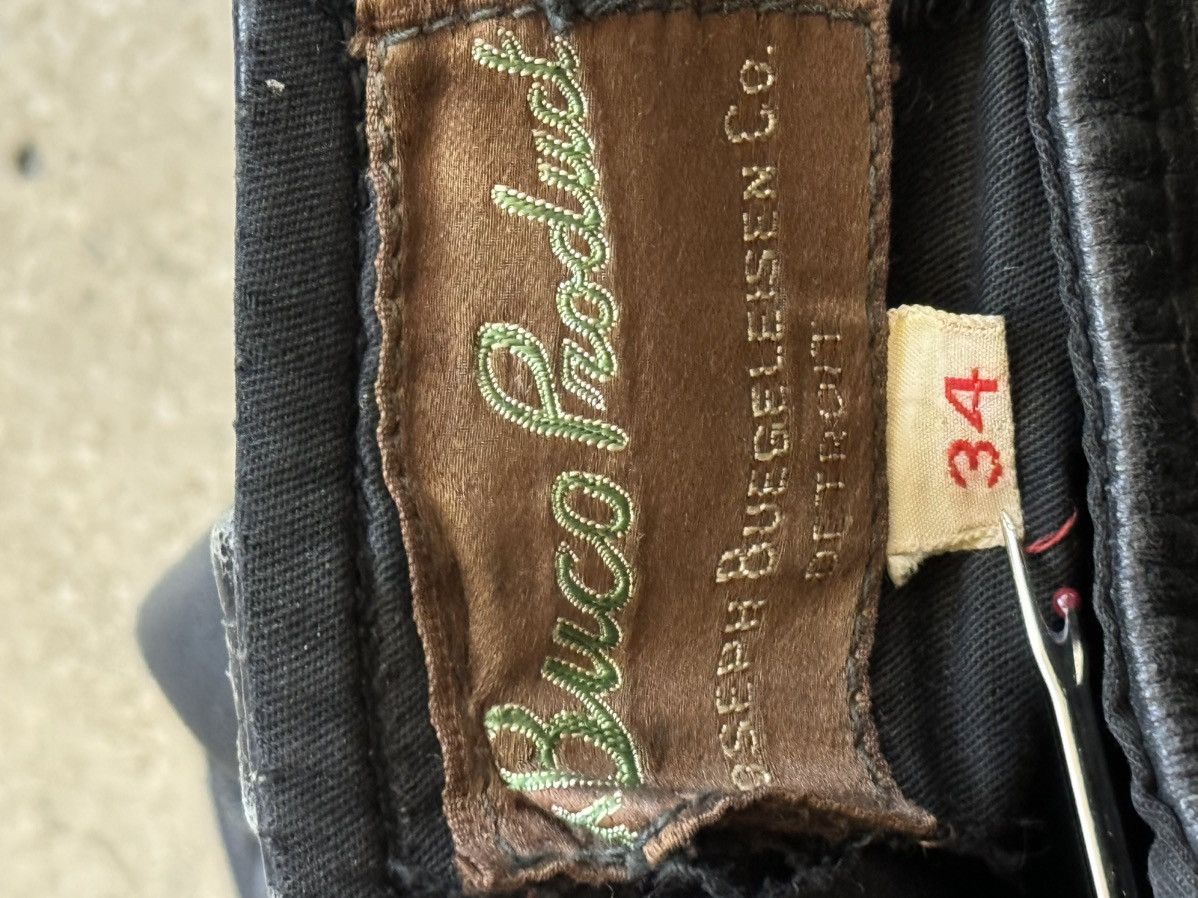 Vintage 1930s Buco Leather Biker Pants by Joseph Buegeleisen Size 34 Size US 34 / EU 50 - 4 Thumbnail