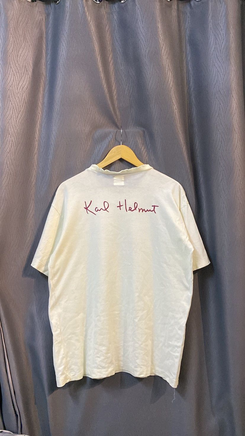 Japanese Brand × Karl Helmut × Vintage VINTAGE KARL HELMUT TSHIRT WHITE Size US M / EU 48-50 / 2 - 9 Thumbnail
