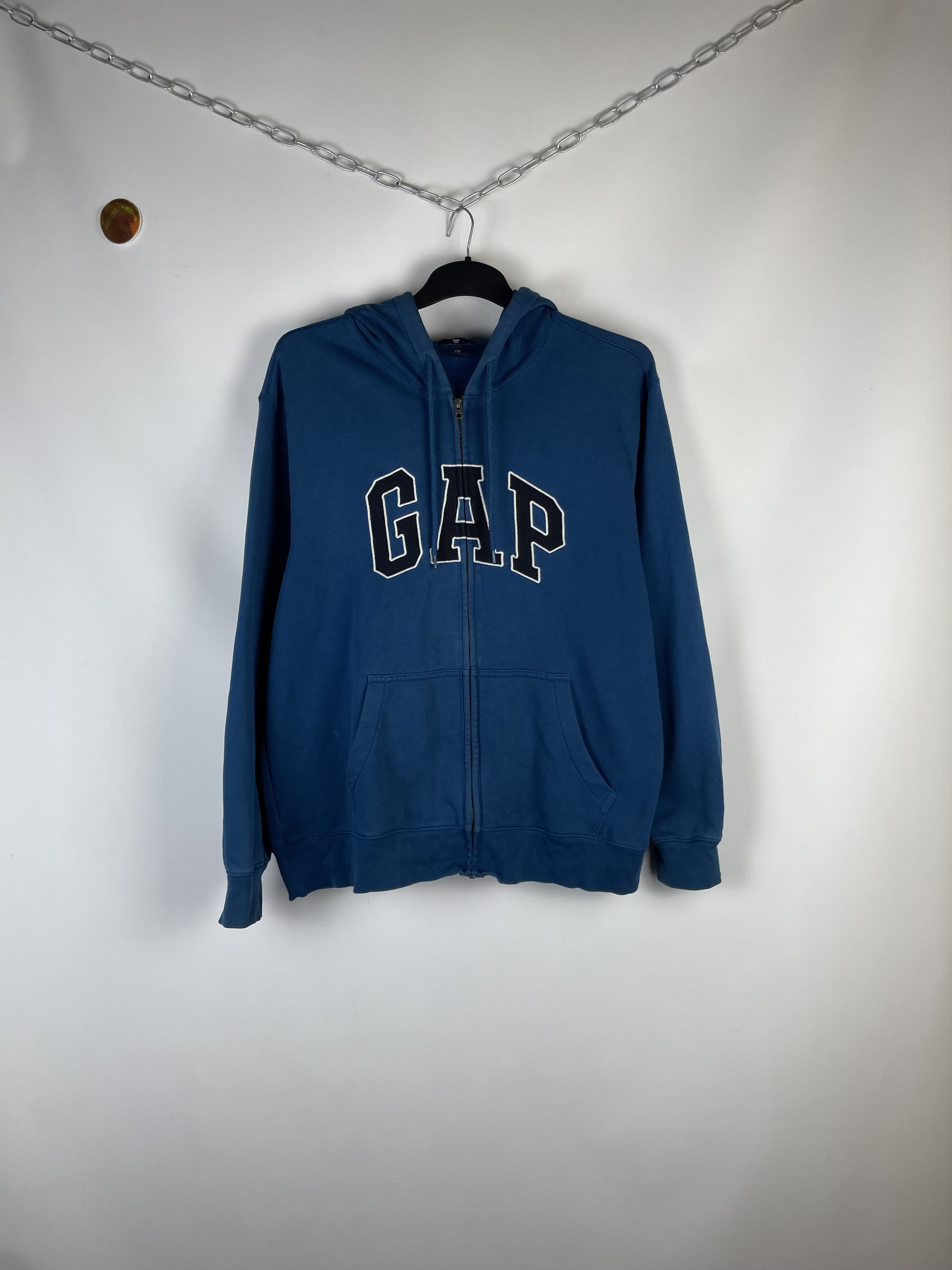 Gap × Vintage Vintage GAP Zip Hoodie sweatshirt Size US XL / EU 56 / 4 - 1 Thumbnail