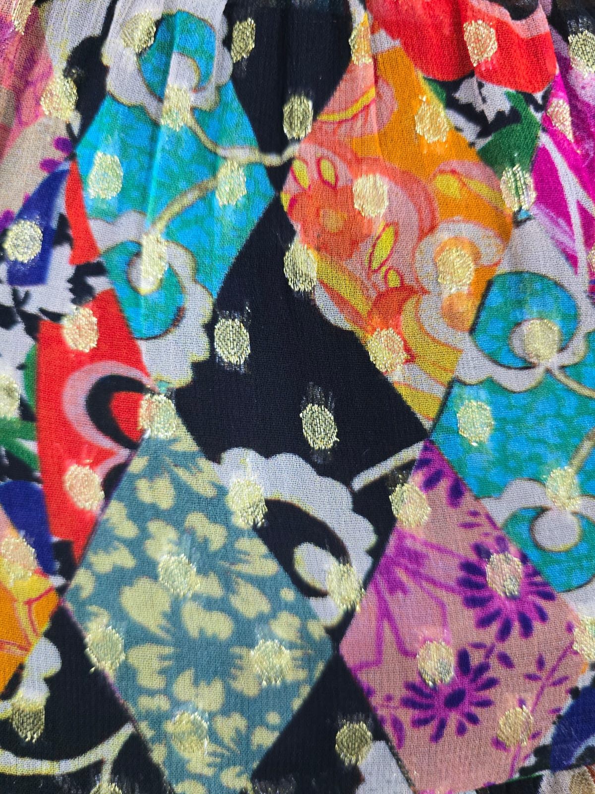 RIXO RIXO Maya Patchwork Maxi Dress Size M / US 6-8 / IT 42-44 - 4 Thumbnail