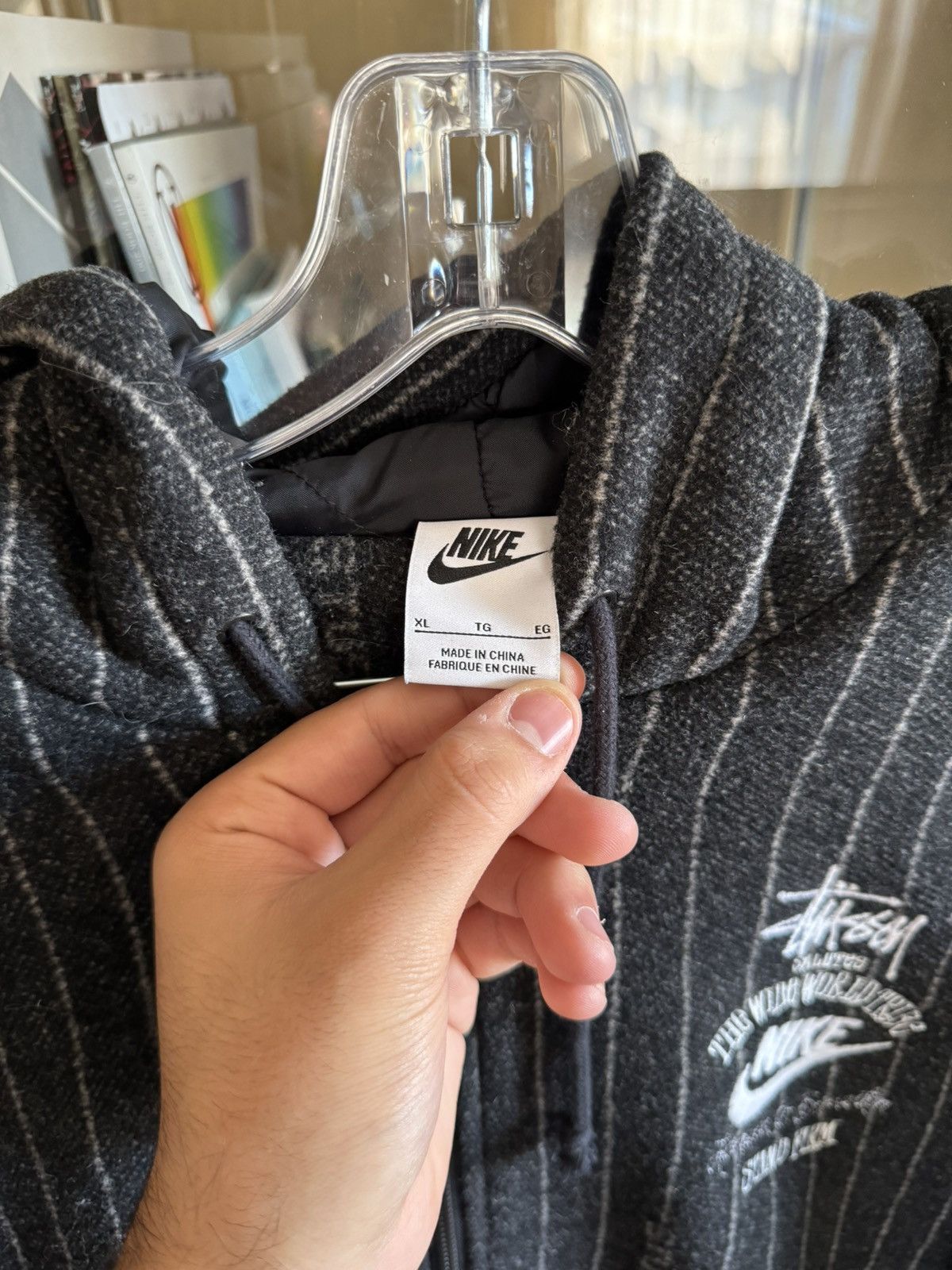 Nike × Stussy Stussy x Nike Striped Wool Jacket | Grailed