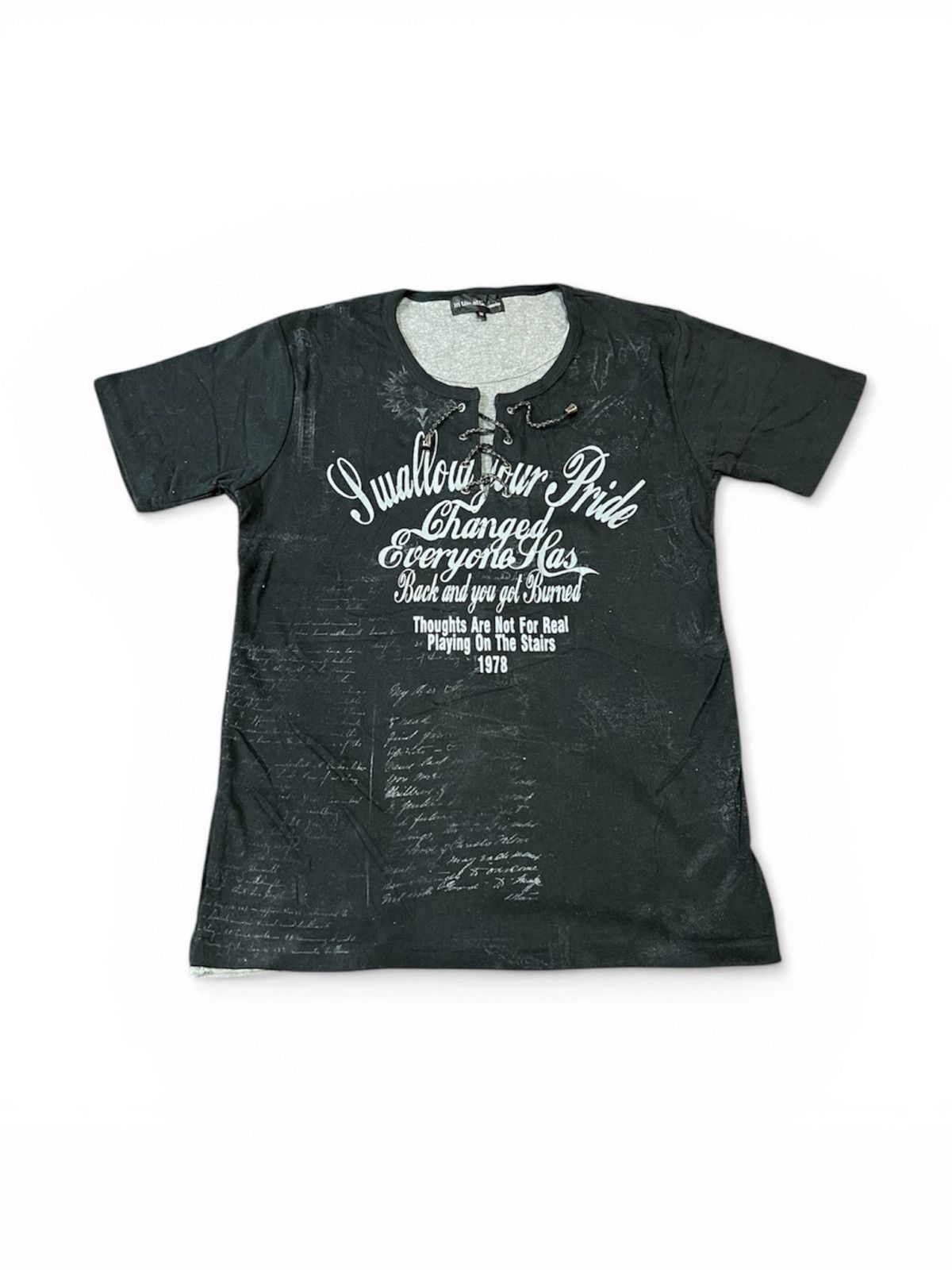 In The Attic In The Attic Homme Lace-Up Graphic Poem Tee Size US M / EU 48-50 / 2 - 1 Thumbnail